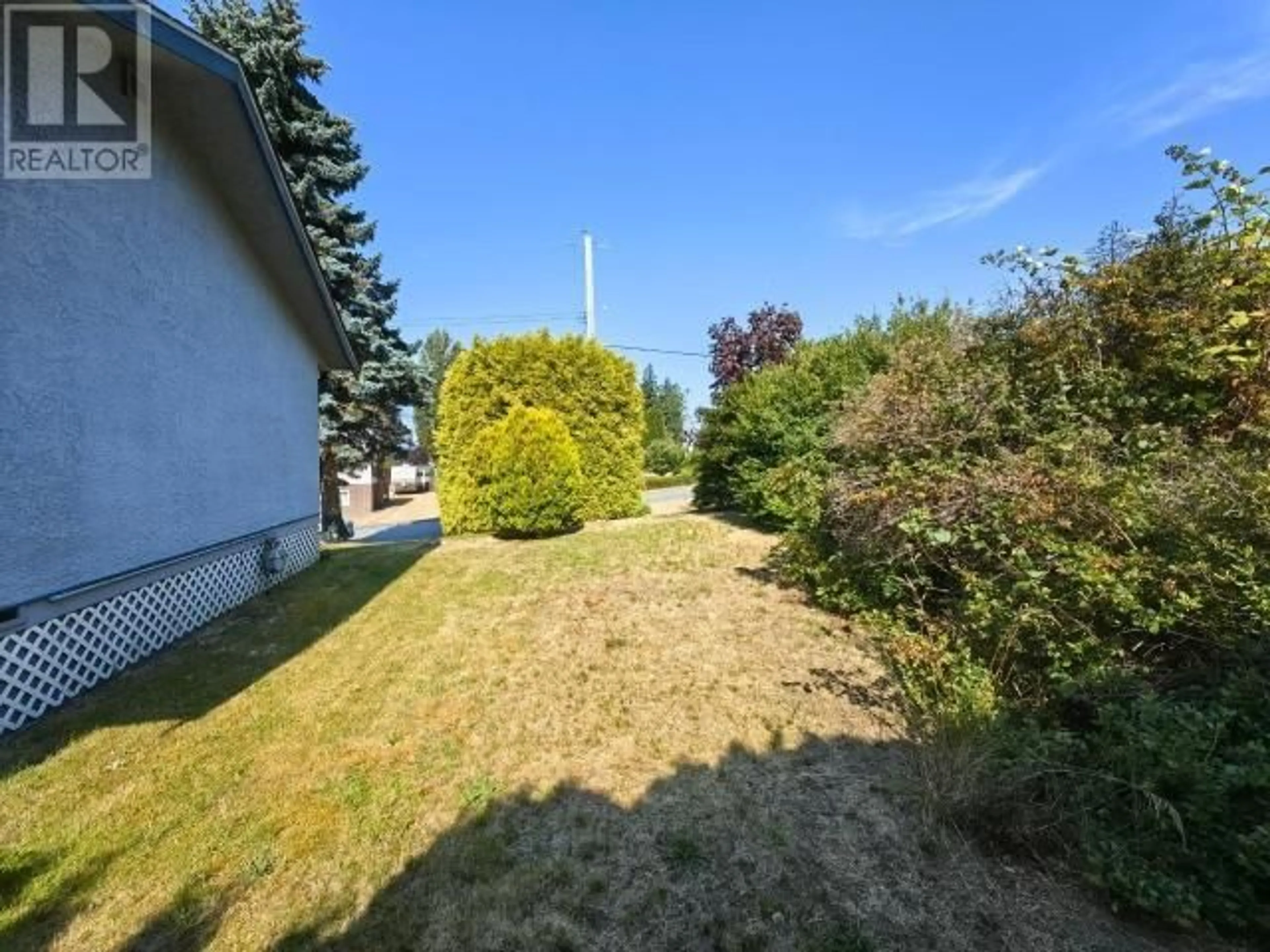 Patio, the fenced backyard for 3298 VANANDA AVE, Powell River British Columbia V8A1B1