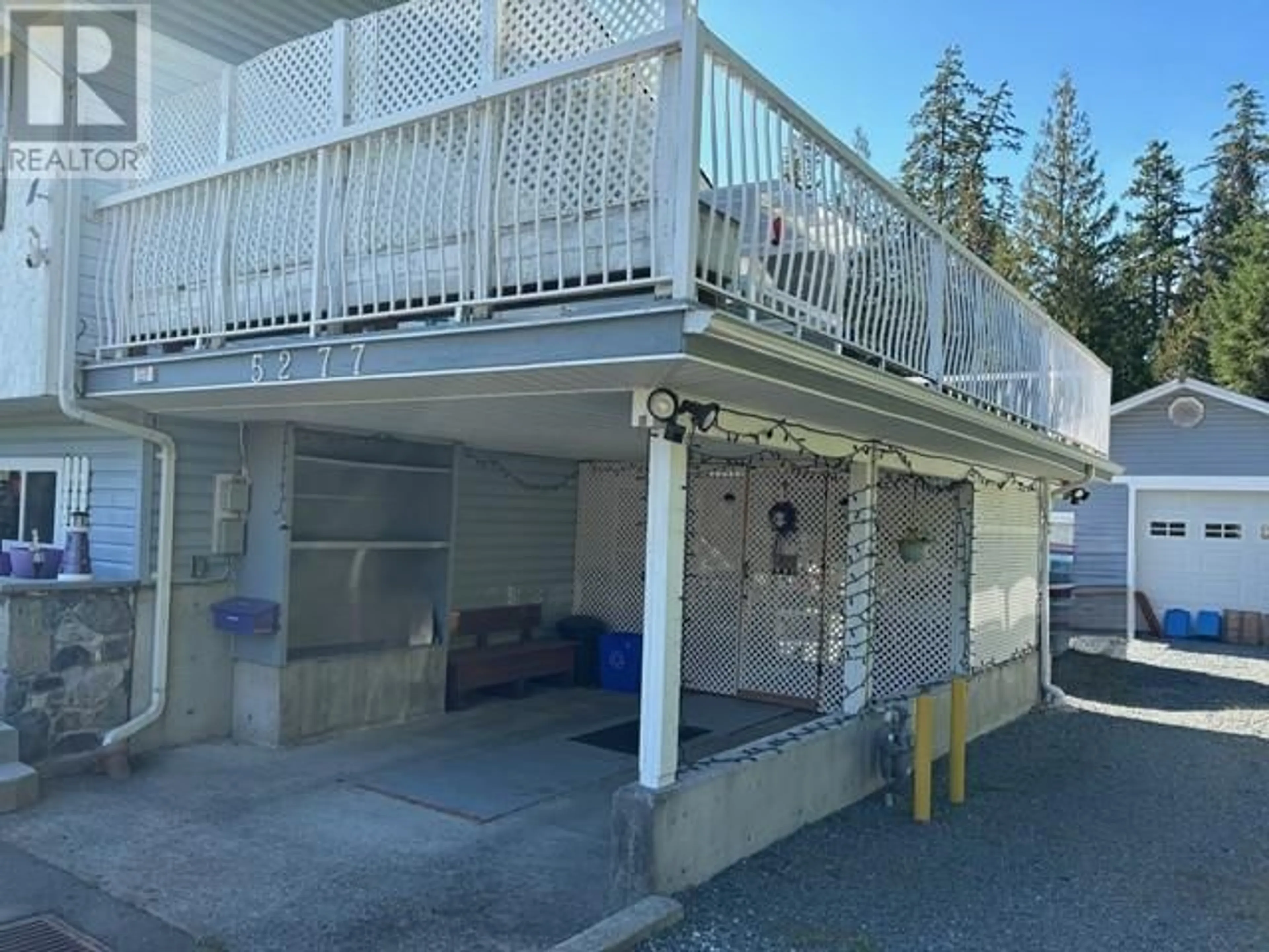 A pic from exterior of the house or condo, the front or back of building for 5277 ARMSTRONG CRT, Powell River British Columbia V8A4H2