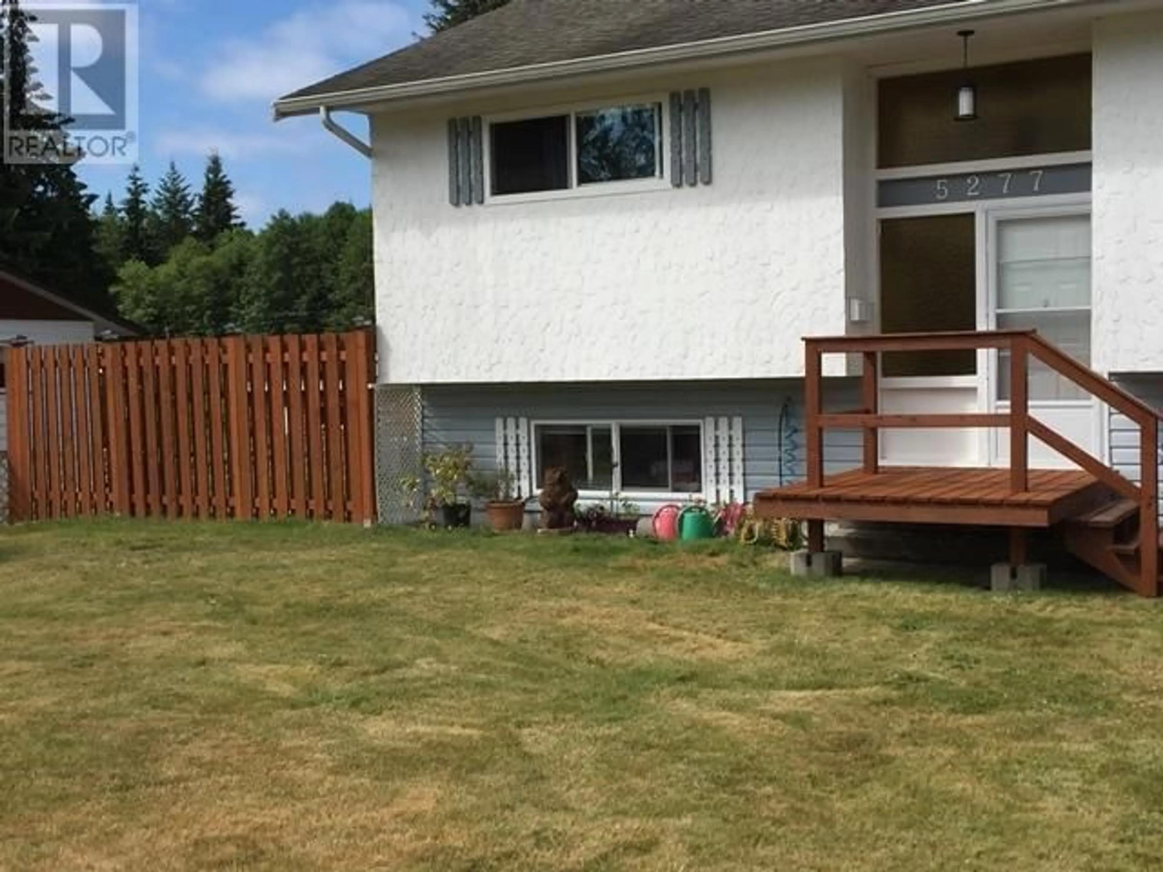 Frontside or backside of a home, the fenced backyard for 5277 ARMSTRONG CRT, Powell River British Columbia V8A4H2