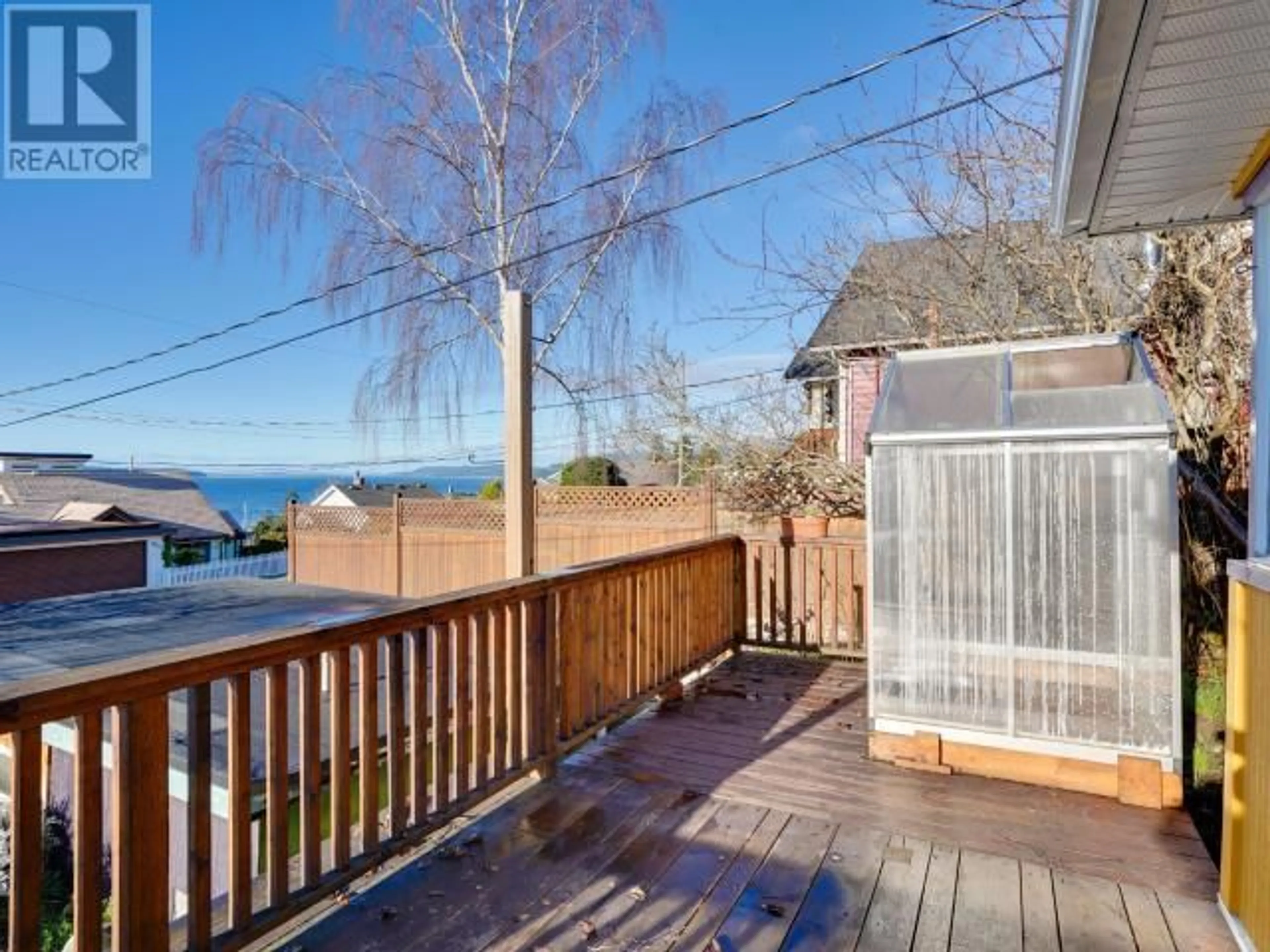 Patio, water/lake/river/ocean view for 4444 OMINECA AVE, Powell River British Columbia V8A2P7