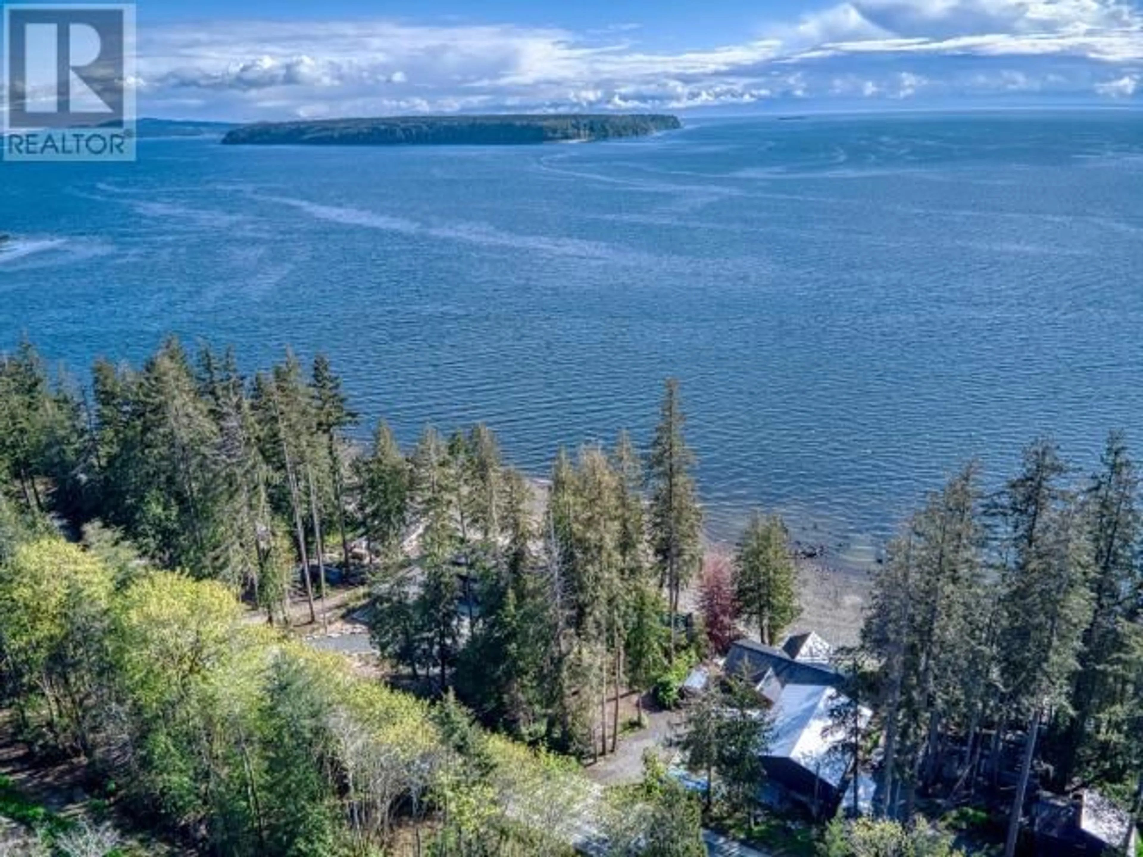 A pic from outside/outdoor area/front of a property/back of a property/a pic from drone, water/lake/river/ocean view for 4323 HIGHWAY 101, Powell River British Columbia V8A0C8