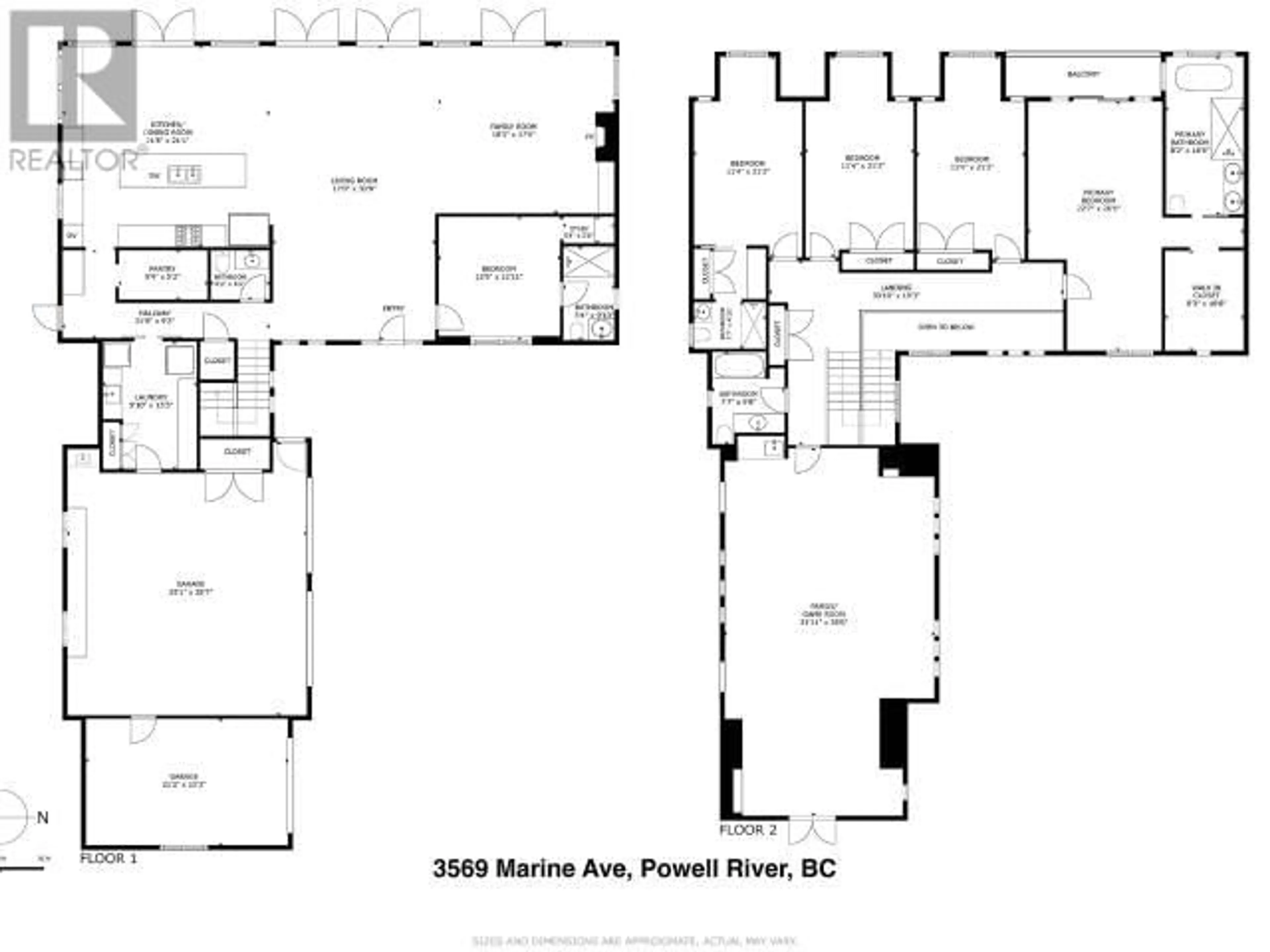 Floor plan for 3569 MARINE AVE, Powell River British Columbia V8A5K6