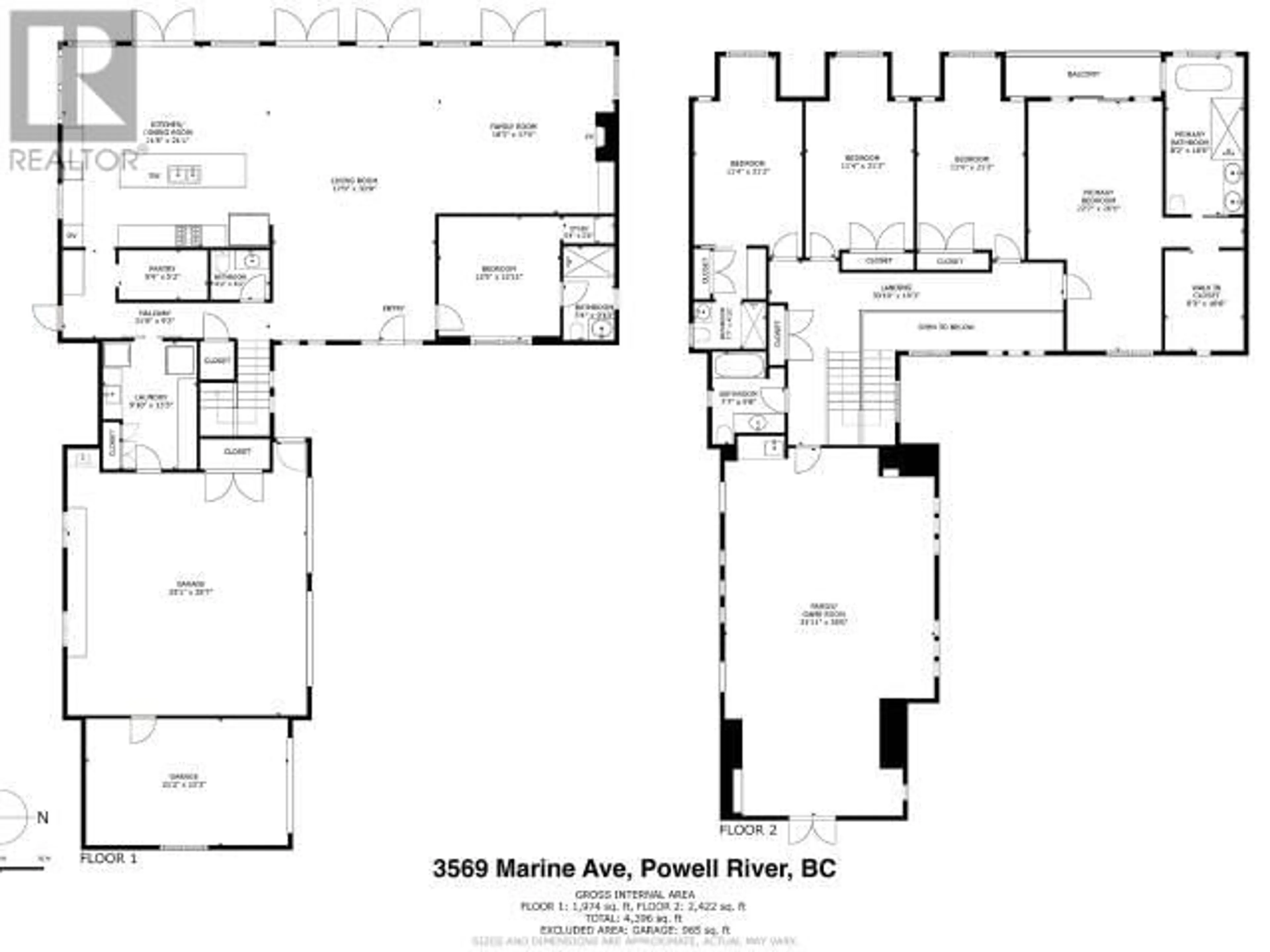 Floor plan for 3569 MARINE AVE, Powell River British Columbia V8A5K6