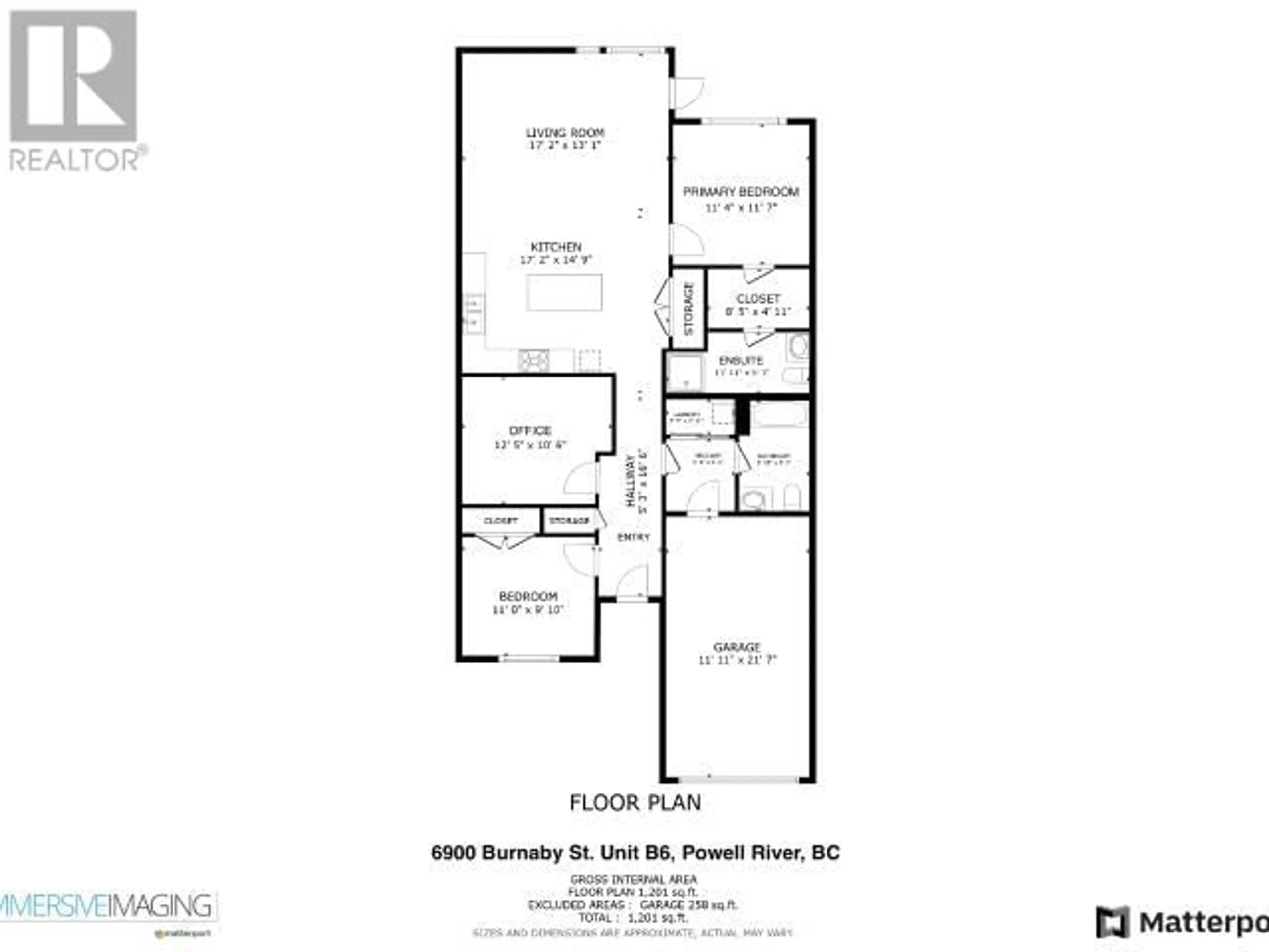 Floor plan for B6-6900 BURNABY STREET, Powell River British Columbia V8A1Y6