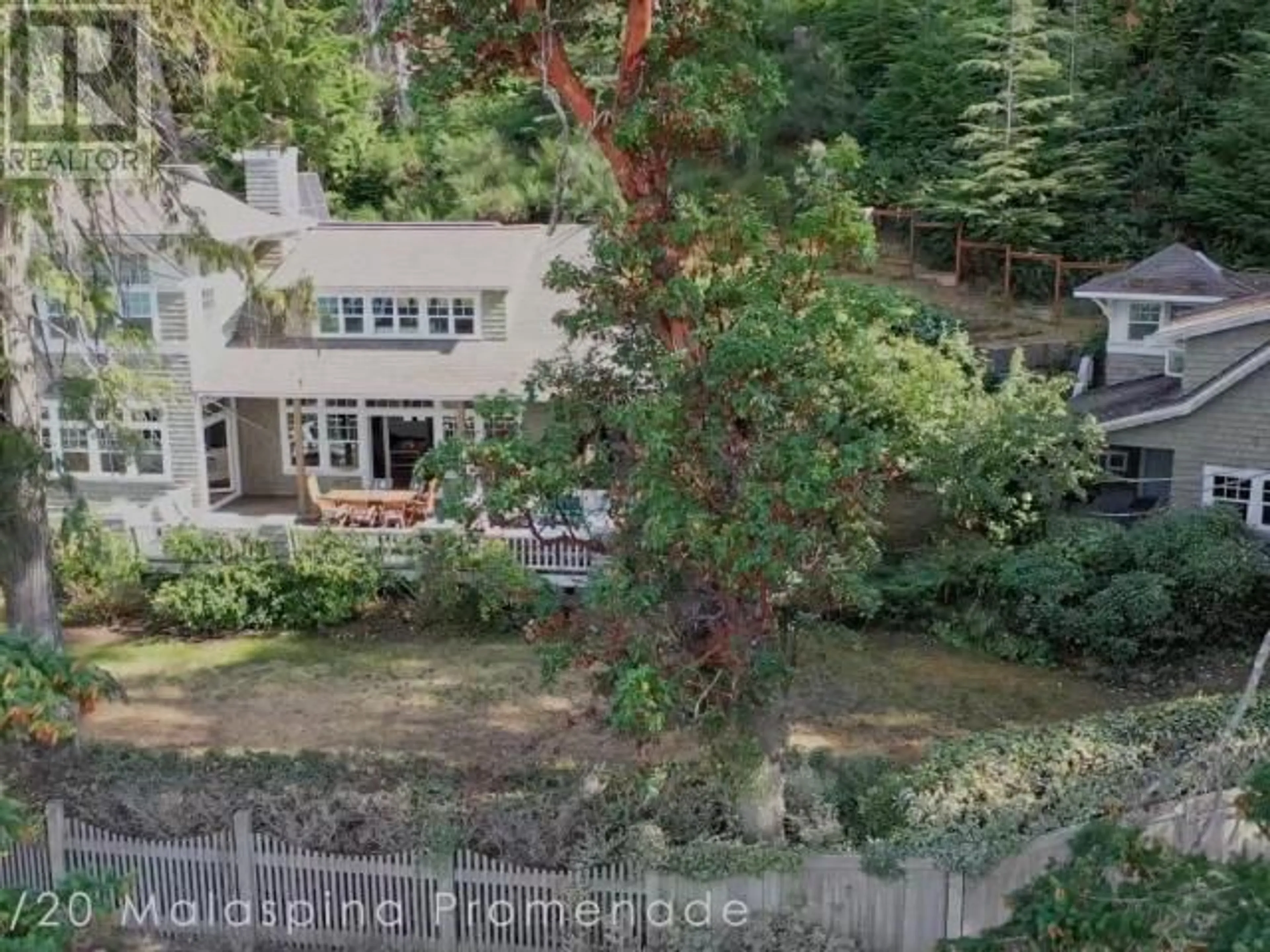 A pic from outside/outdoor area/front of a property/back of a property/a pic from drone, forest/trees view for 2916/20 MALASPINA PROMENADE, Savary Island British Columbia