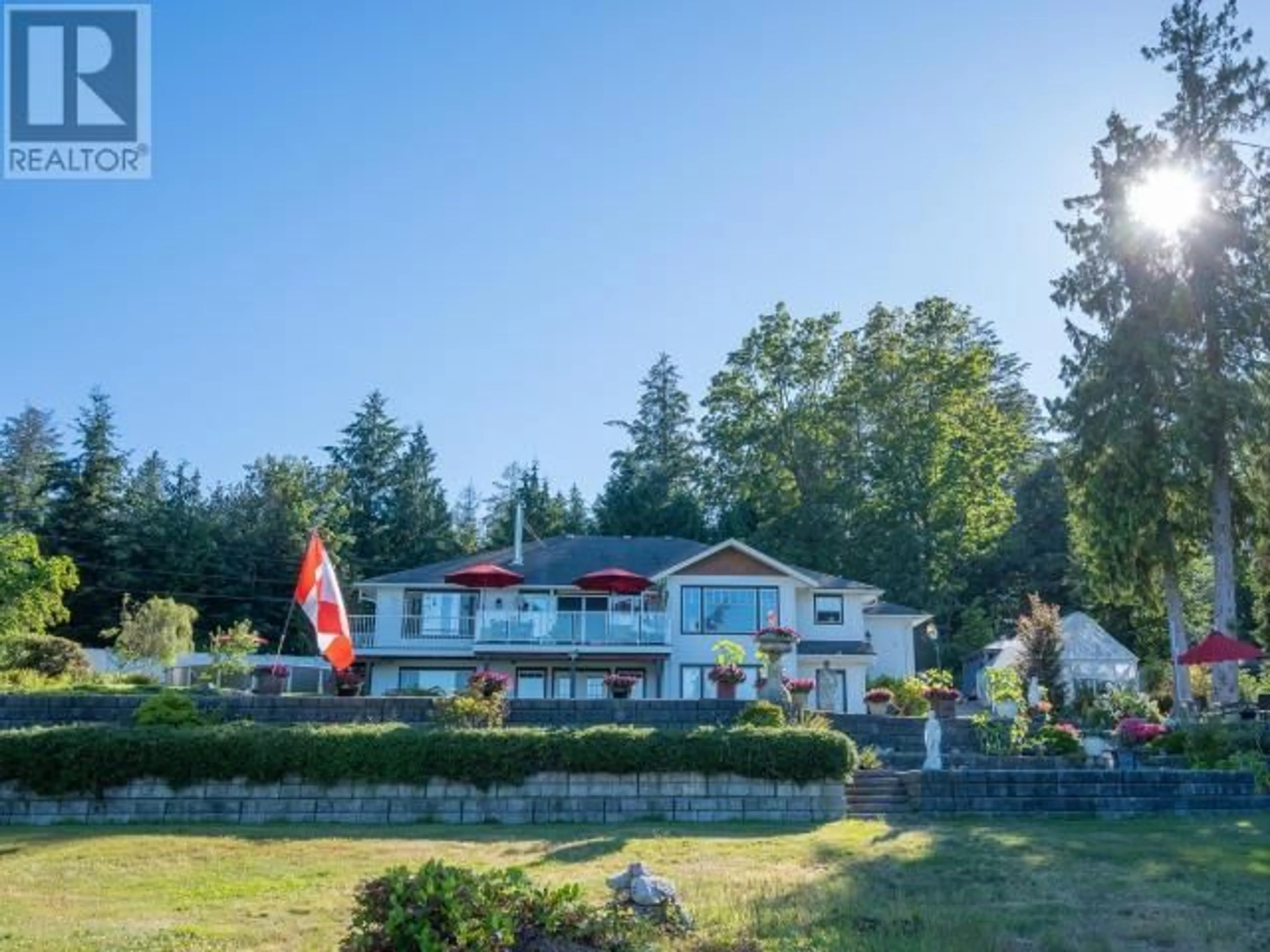 A pic from outside/outdoor area/front of a property/back of a property/a pic from drone, mountain view for 2108 MAHOOD ROAD, Powell River British Columbia V8A0L3