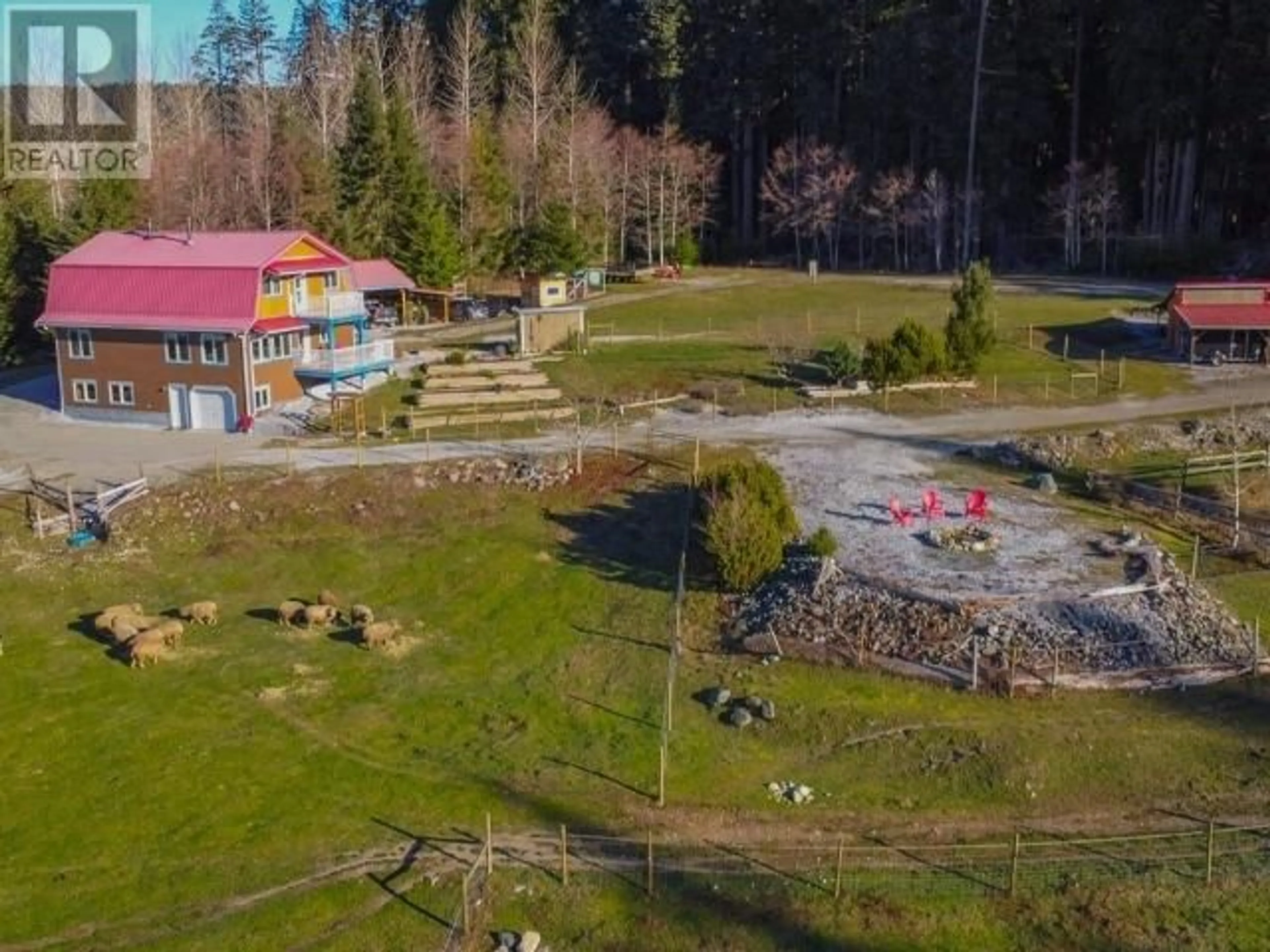 A pic from outside/outdoor area/front of a property/back of a property/a pic from drone, mountain view for 5956 CENTRAL ROAD, Texada Island British Columbia V0N3K0