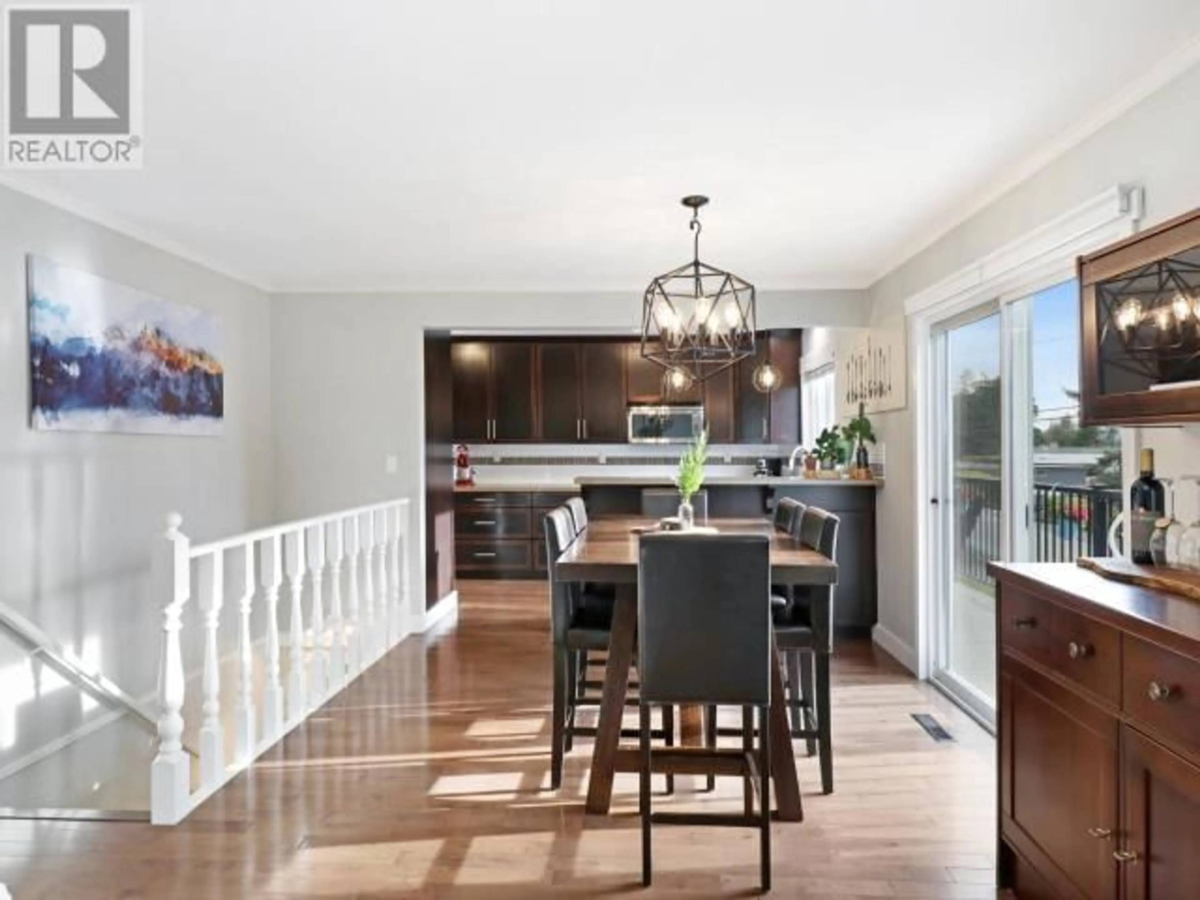 Open concept kitchen, wood/laminate floor for 3498 MARINE AVE, Powell River British Columbia V8A2H4