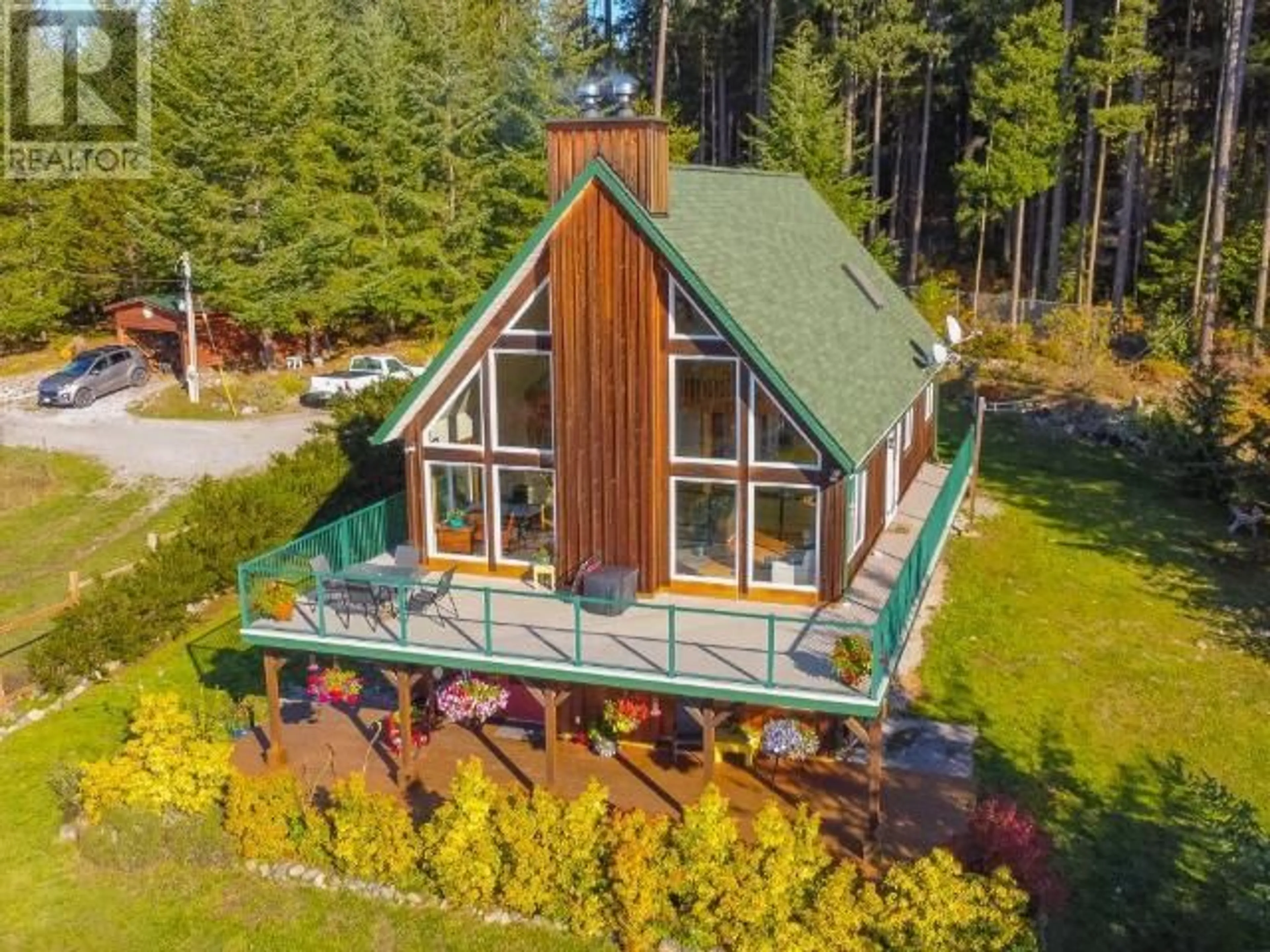 A pic from outside/outdoor area/front of a property/back of a property/a pic from drone, water/lake/river/ocean view for 6268 SHELTER POINT ROAD, Texada Island British Columbia V0N3K0