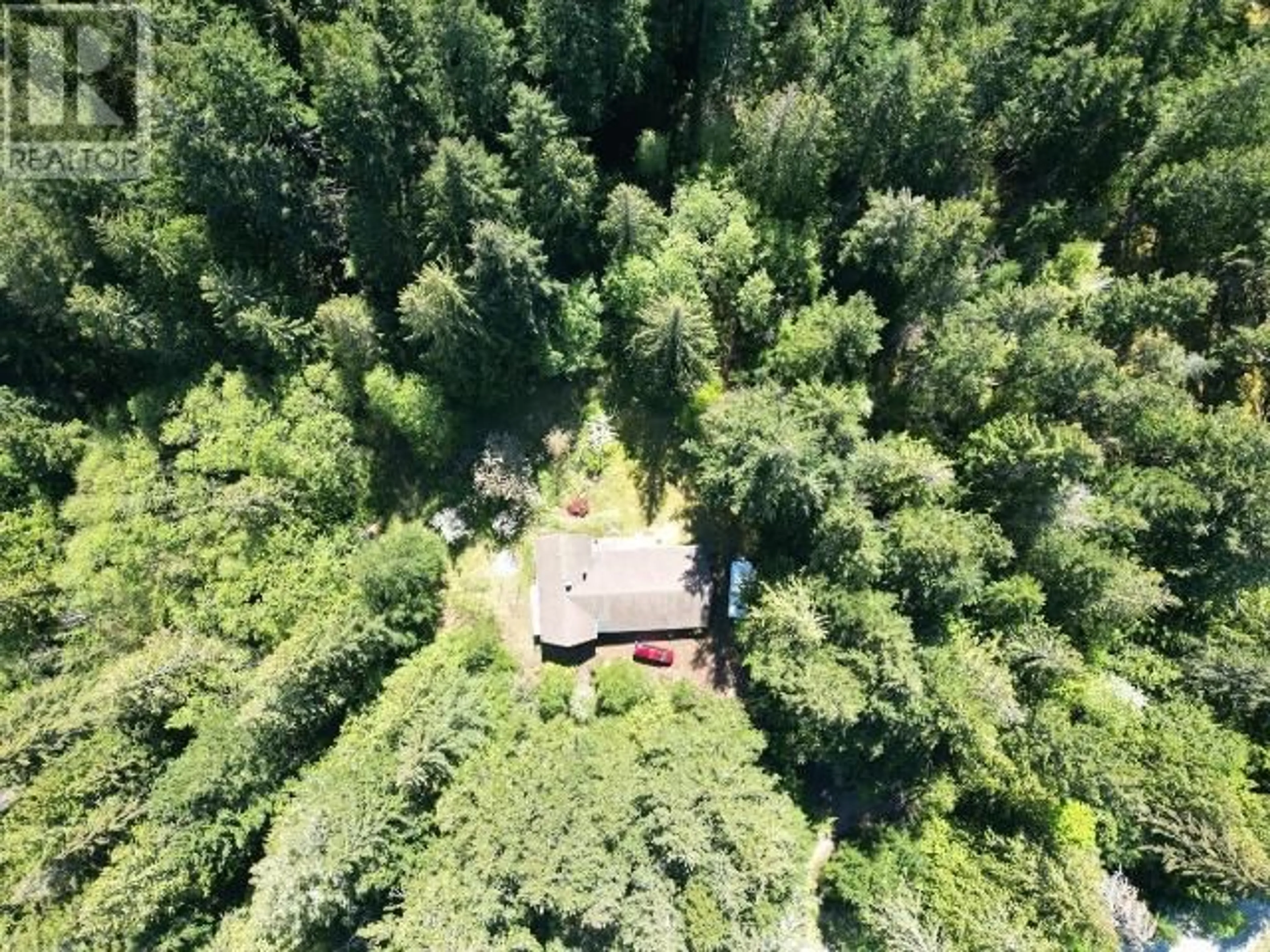 A pic from outside/outdoor area/front of a property/back of a property/a pic from drone, forest/trees view for 2349 HIGHWAY 101, Powell River British Columbia