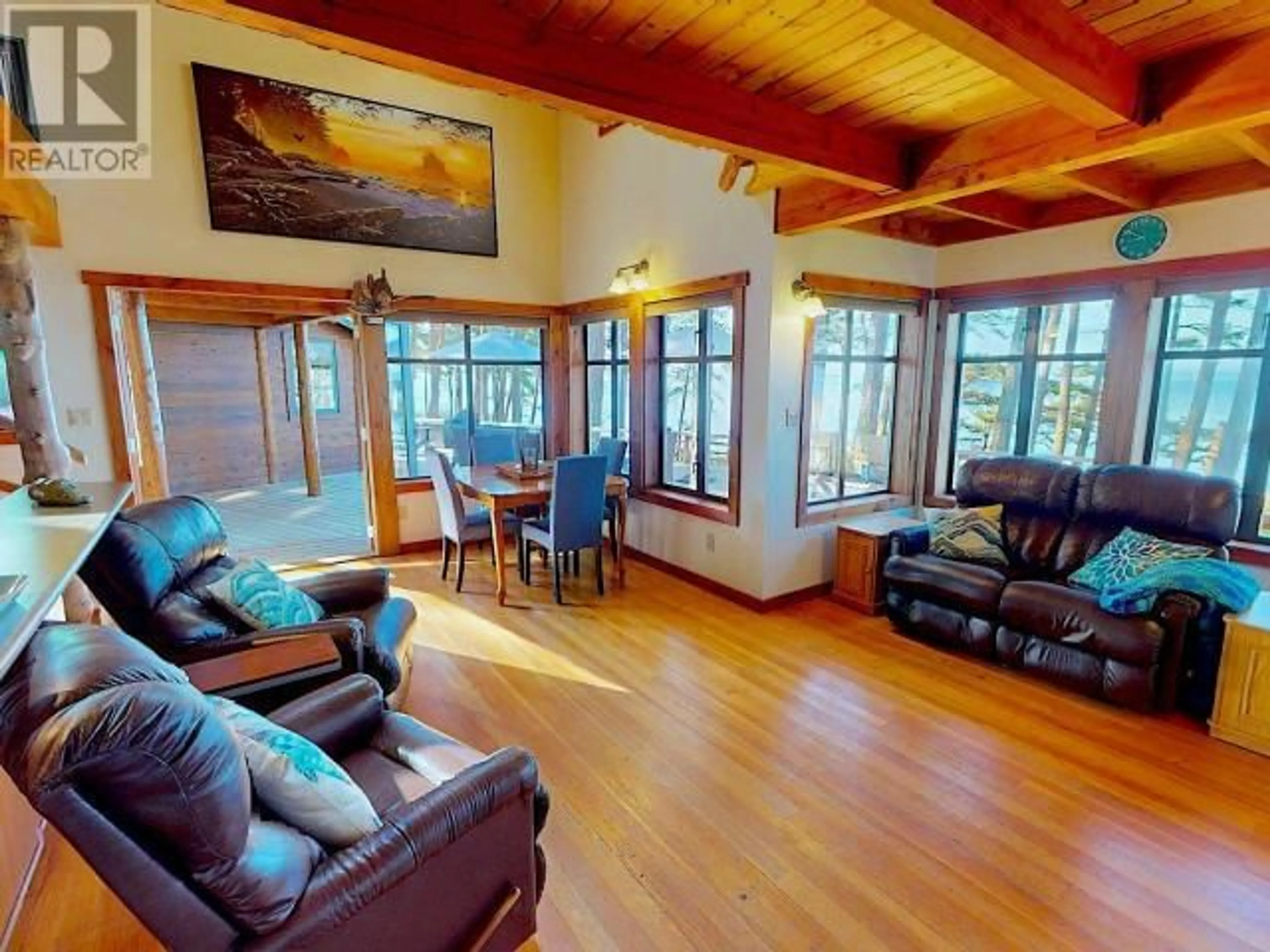 Living room with furniture, wood/laminate floor for 1147 SUNSET TRAIL, Savary Island British Columbia
