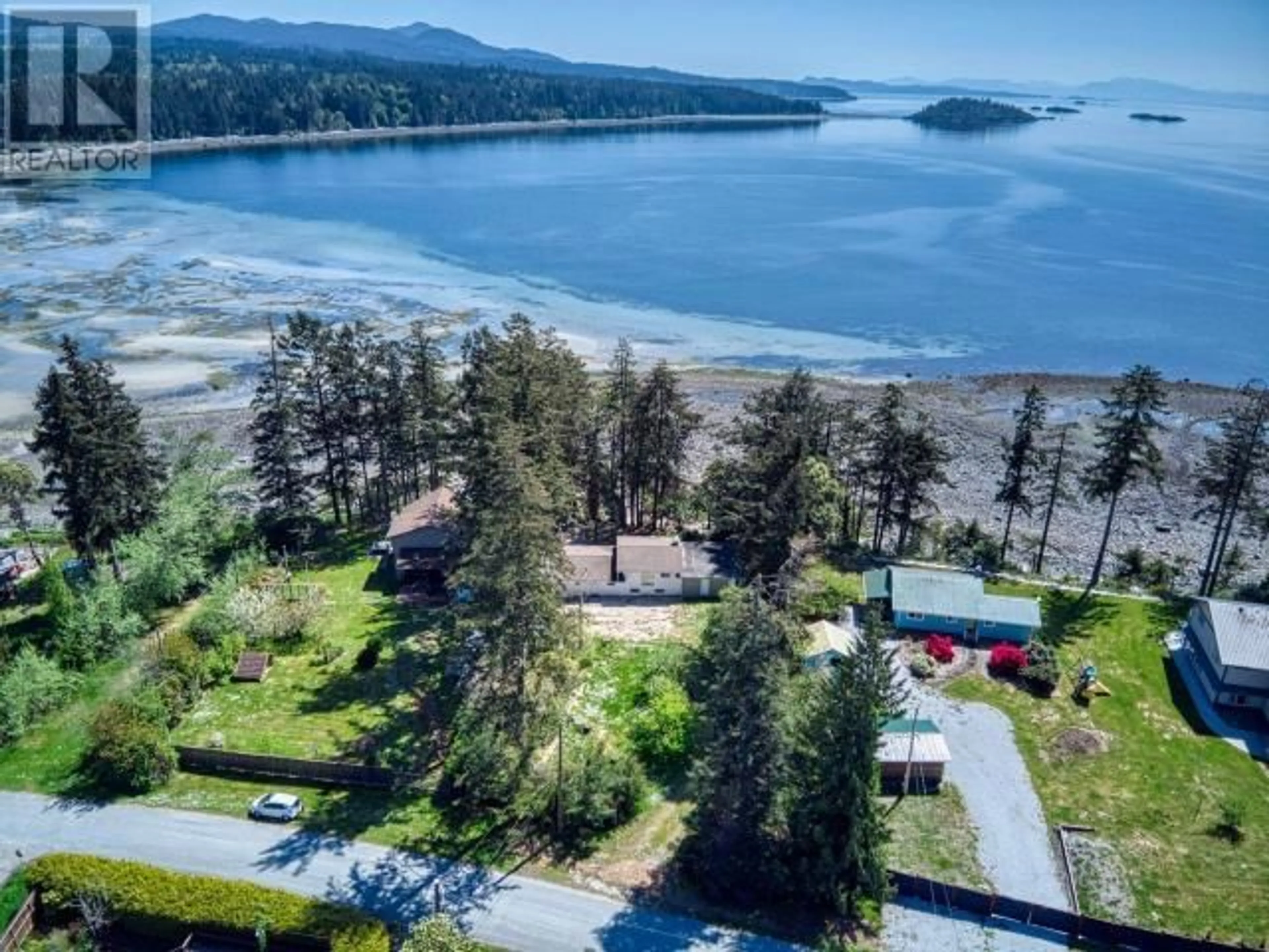 A pic from outside/outdoor area/front of a property/back of a property/a pic from drone, water/lake/river/ocean view for 4574 SANDERSON ROAD, Texada Island British Columbia