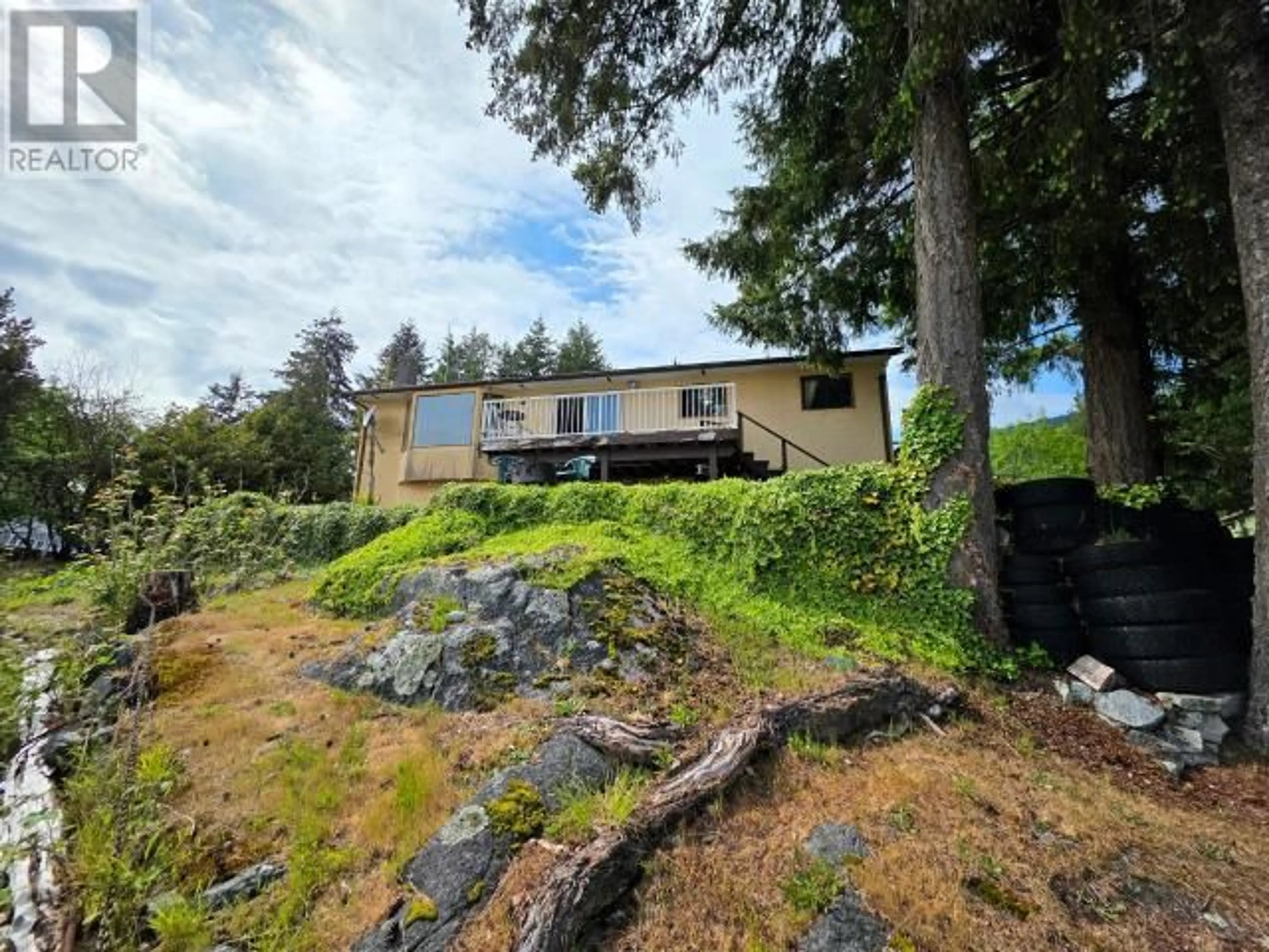 A pic from outside/outdoor area/front of a property/back of a property/a pic from drone, water/lake/river/ocean view for 2452 JENKINSON ROAD, Powell River British Columbia V8A0N2