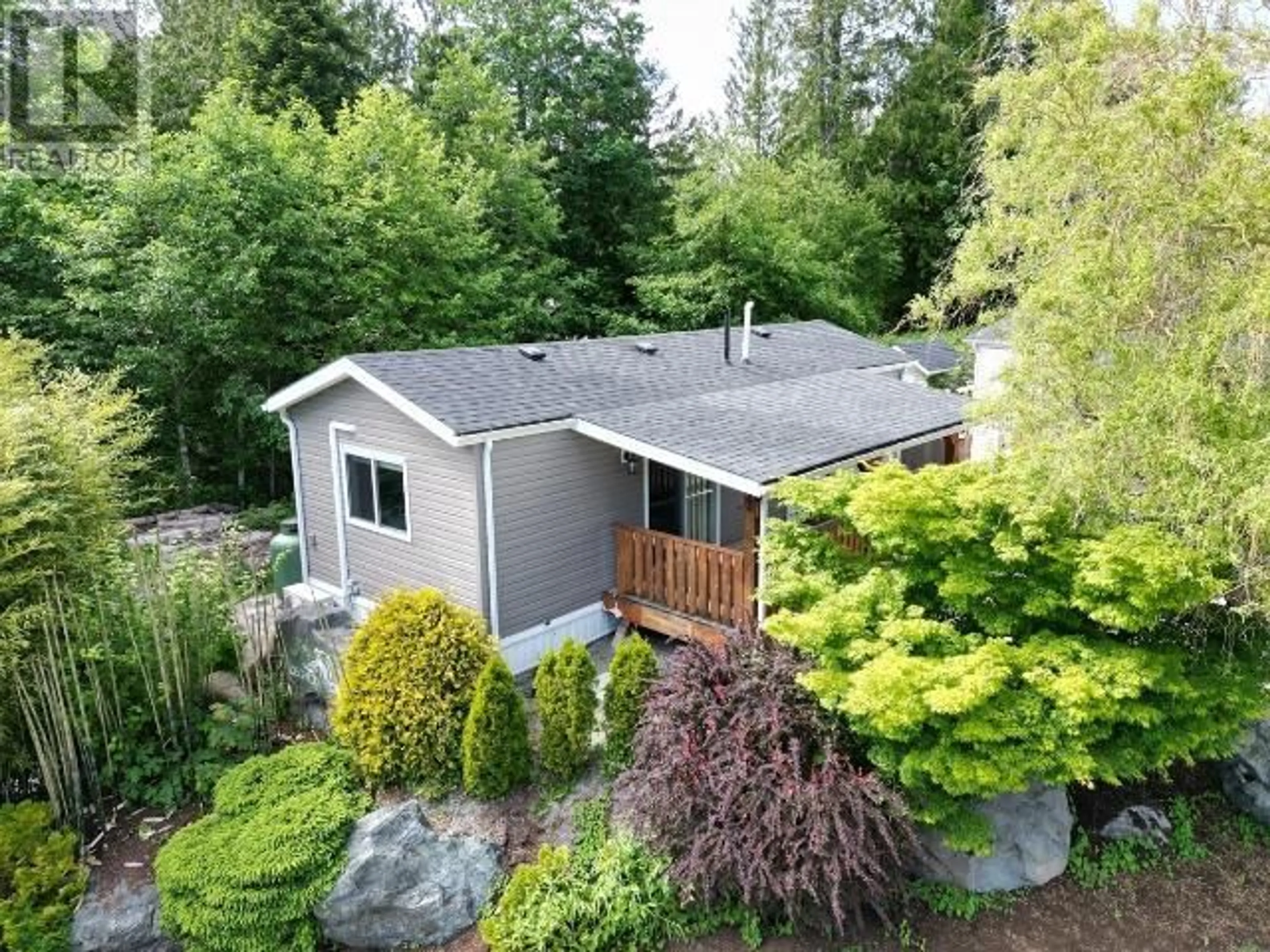 A pic from outside/outdoor area/front of a property/back of a property/a pic from drone, unknown for 100 SPRINGBROOK ROAD, Powell River British Columbia V8A0S3