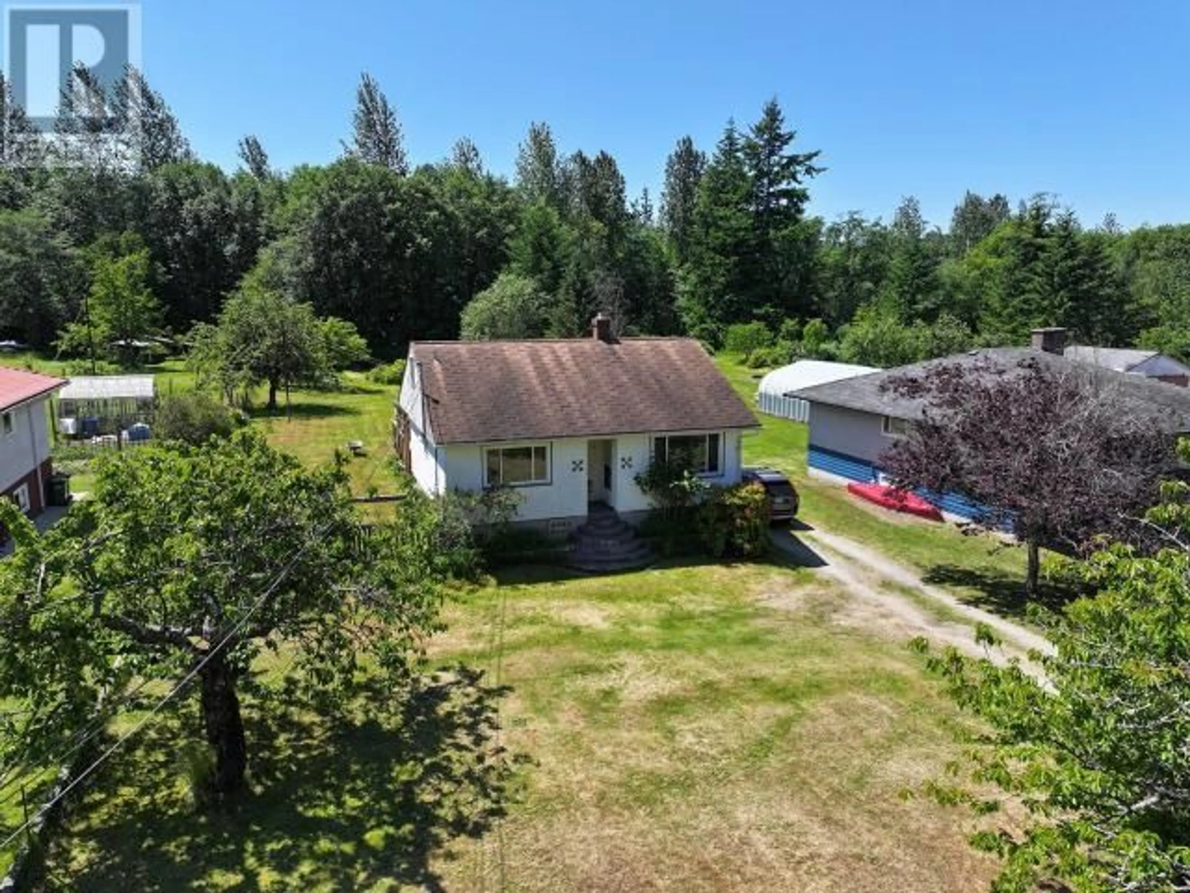 A pic from outside/outdoor area/front of a property/back of a property/a pic from drone, unknown for 6022 LUND, Powell River British Columbia
