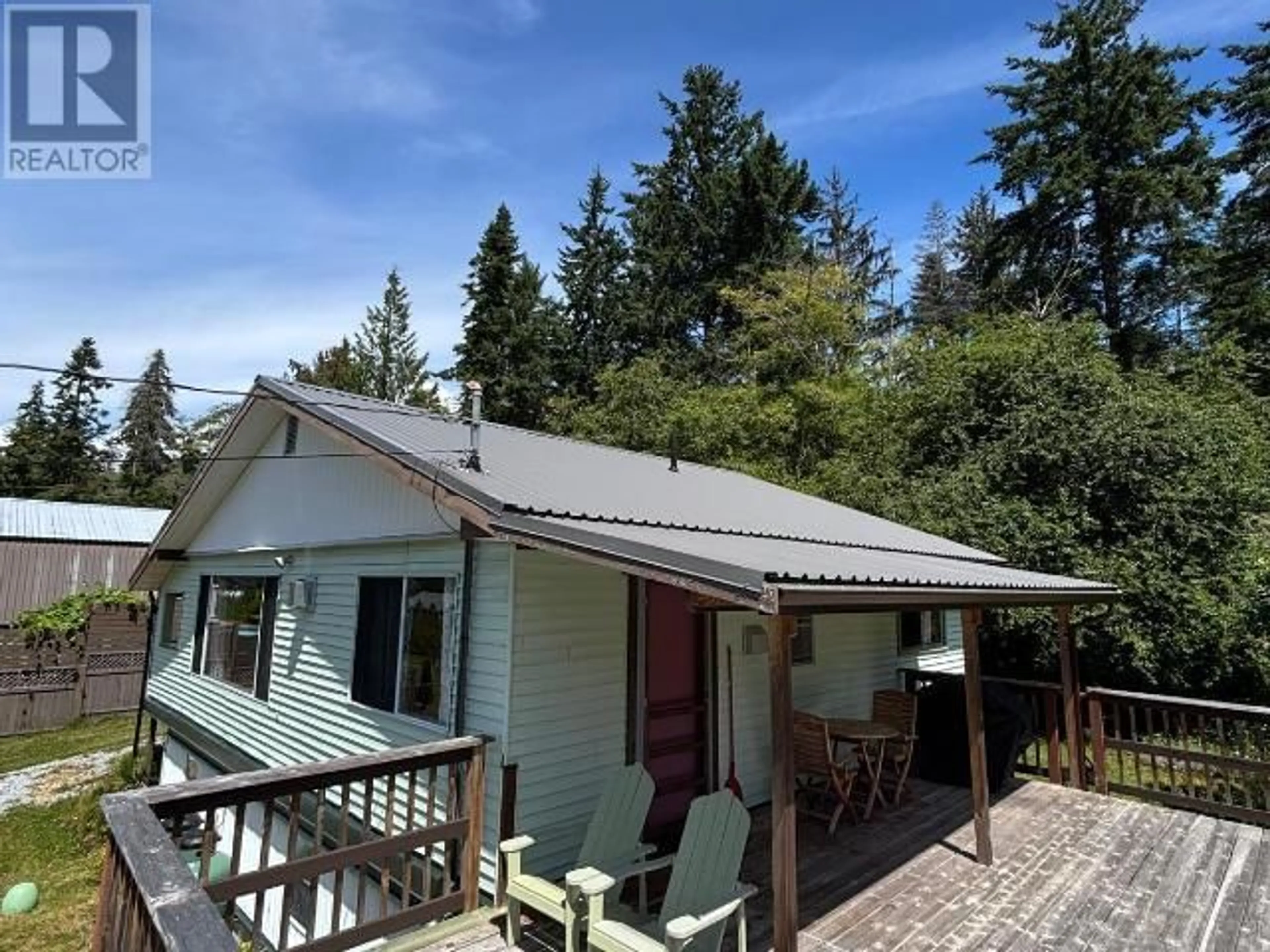 A pic from outside/outdoor area/front of a property/back of a property/a pic from drone, unknown for 5843 GILLIES BAY RD, Texada Island British Columbia V0N3K0