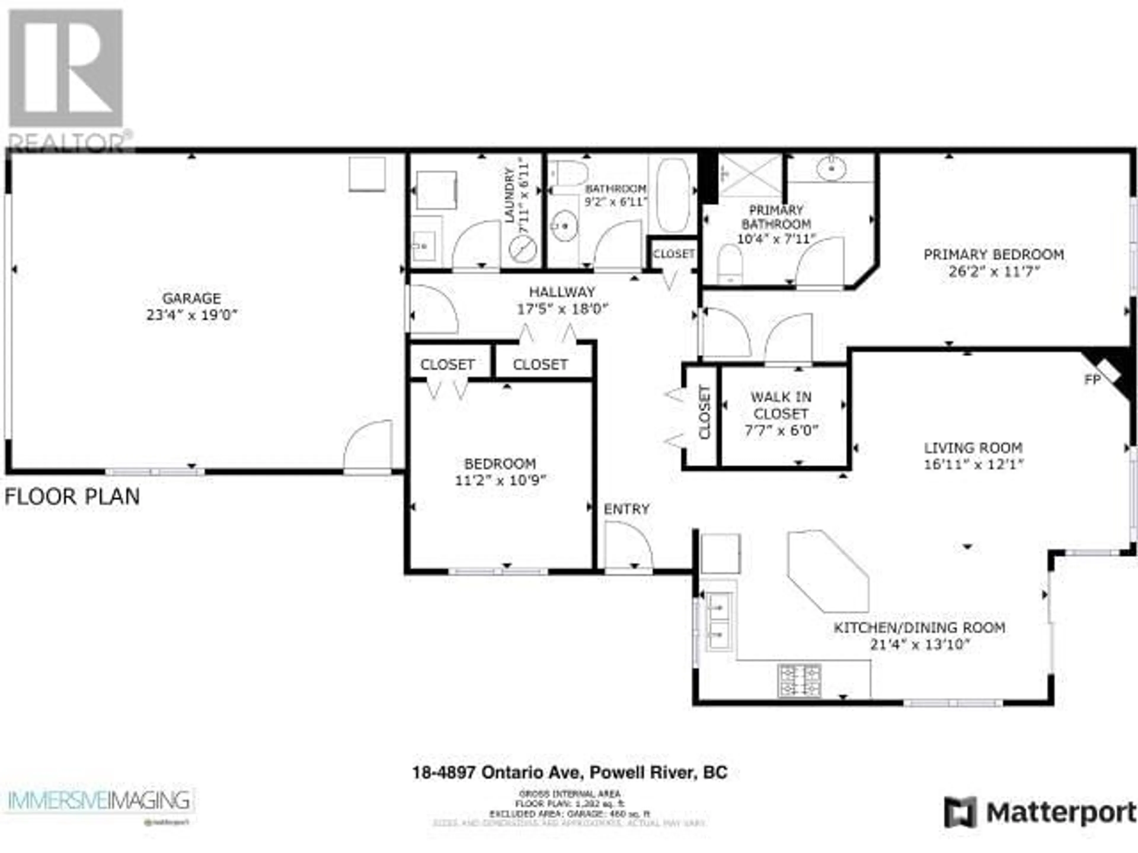 Floor plan for 18 - 4897 ONTARIO AVE, Powell River British Columbia