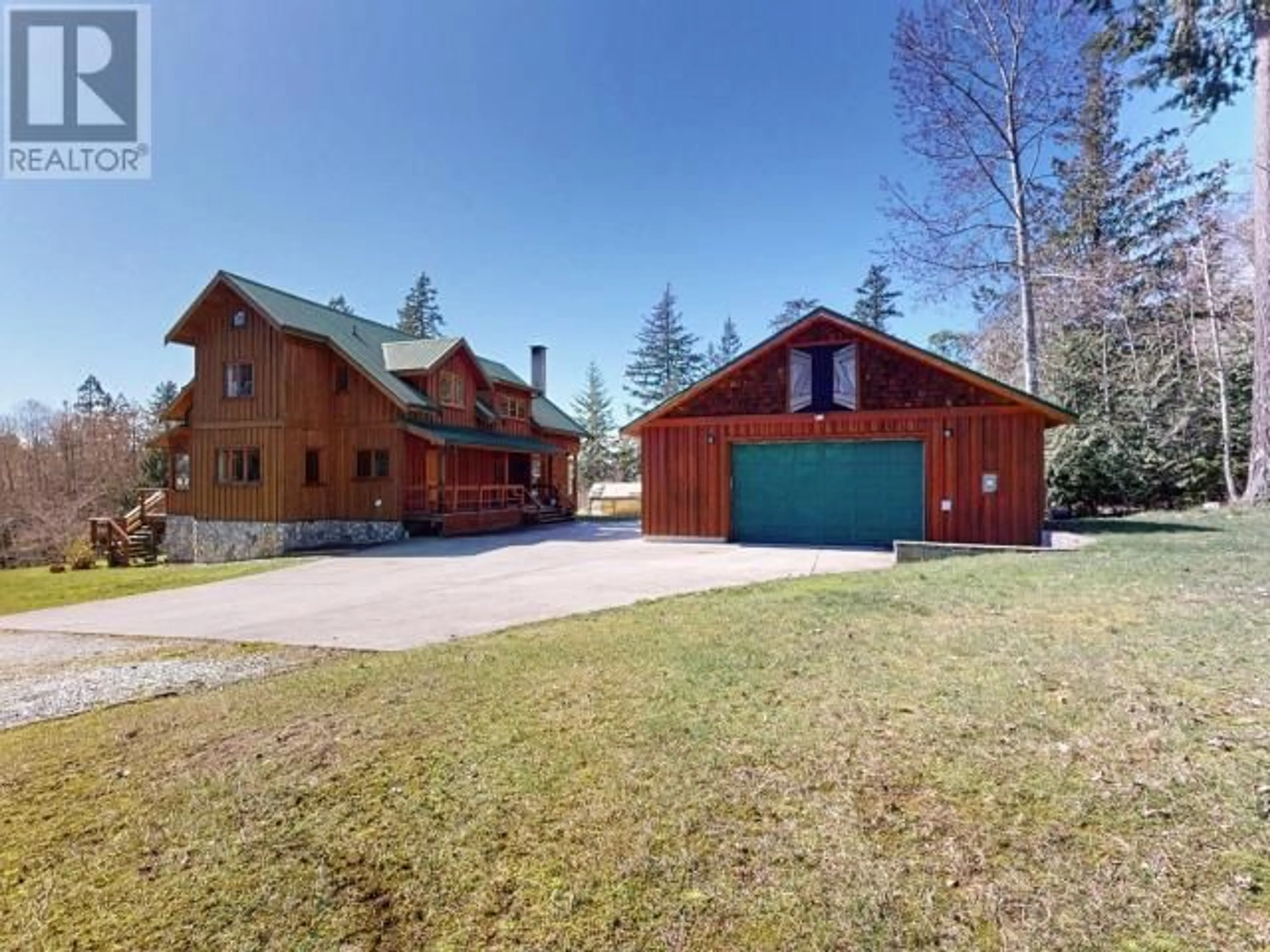 A pic from outside/outdoor area/front of a property/back of a property/a pic from drone, street for 3749 HIGHWAY 101, Powell River British Columbia V8A0E2
