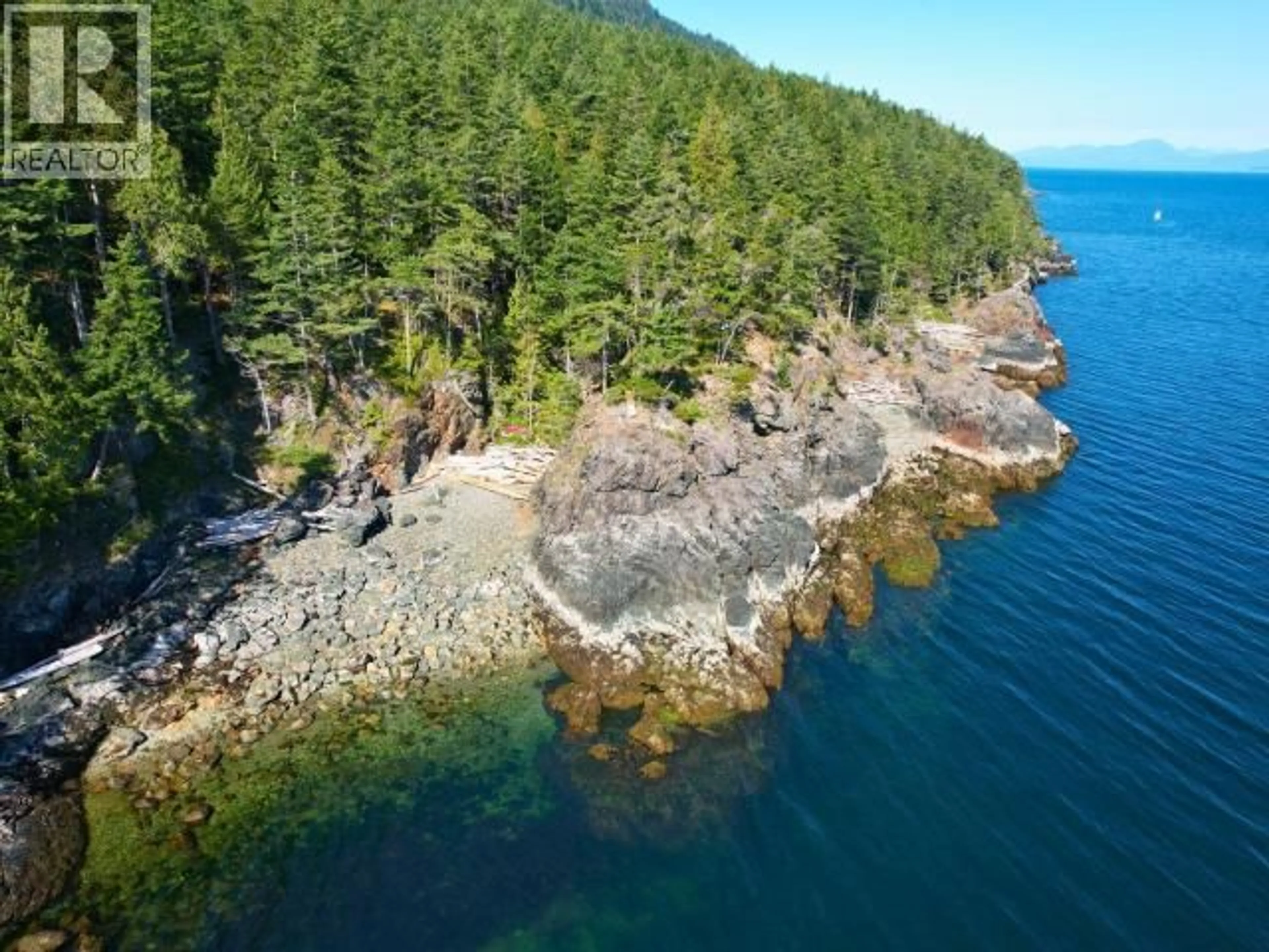 A pic from outside/outdoor area/front of a property/back of a property/a pic from drone, water/lake/river/ocean view for Block B ANDERSON BAY ROAD, Texada Island British Columbia
