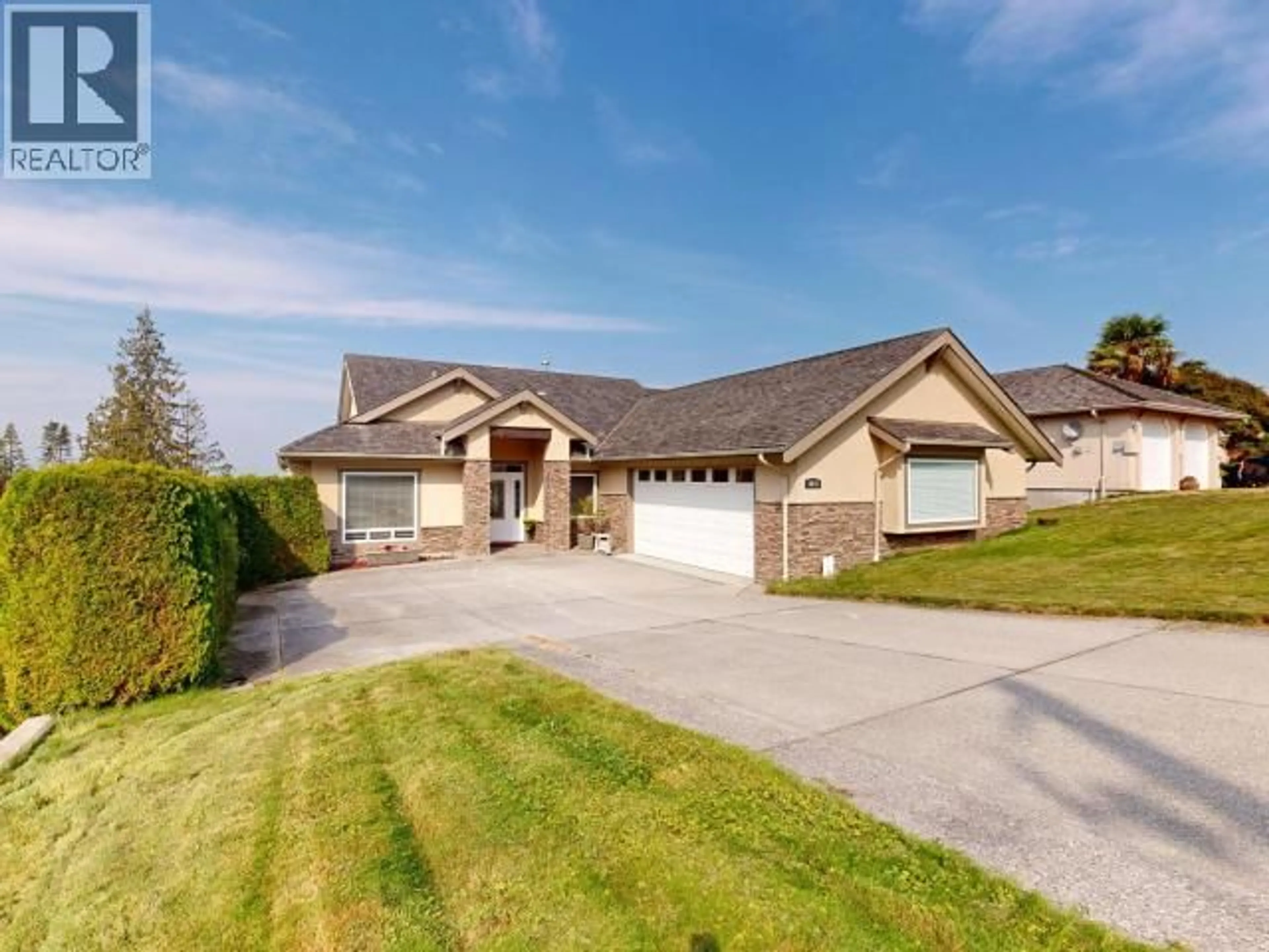 Home with brick exterior material, street for 3453 MACKENZIE AVE, Powell River British Columbia V8A5K6