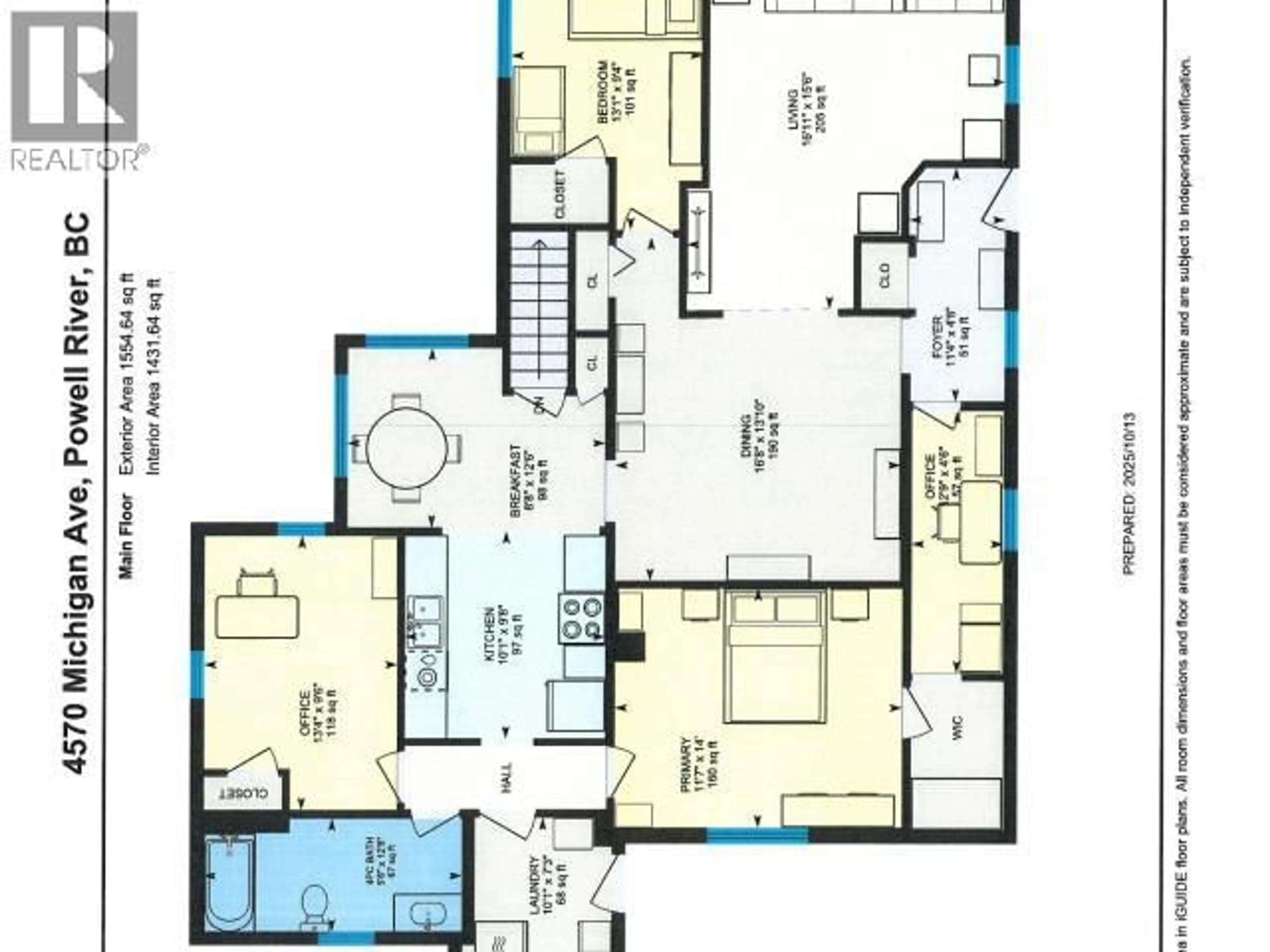 Floor plan for 4570 MICHIGAN AVE, Powell River British Columbia V8A2S8