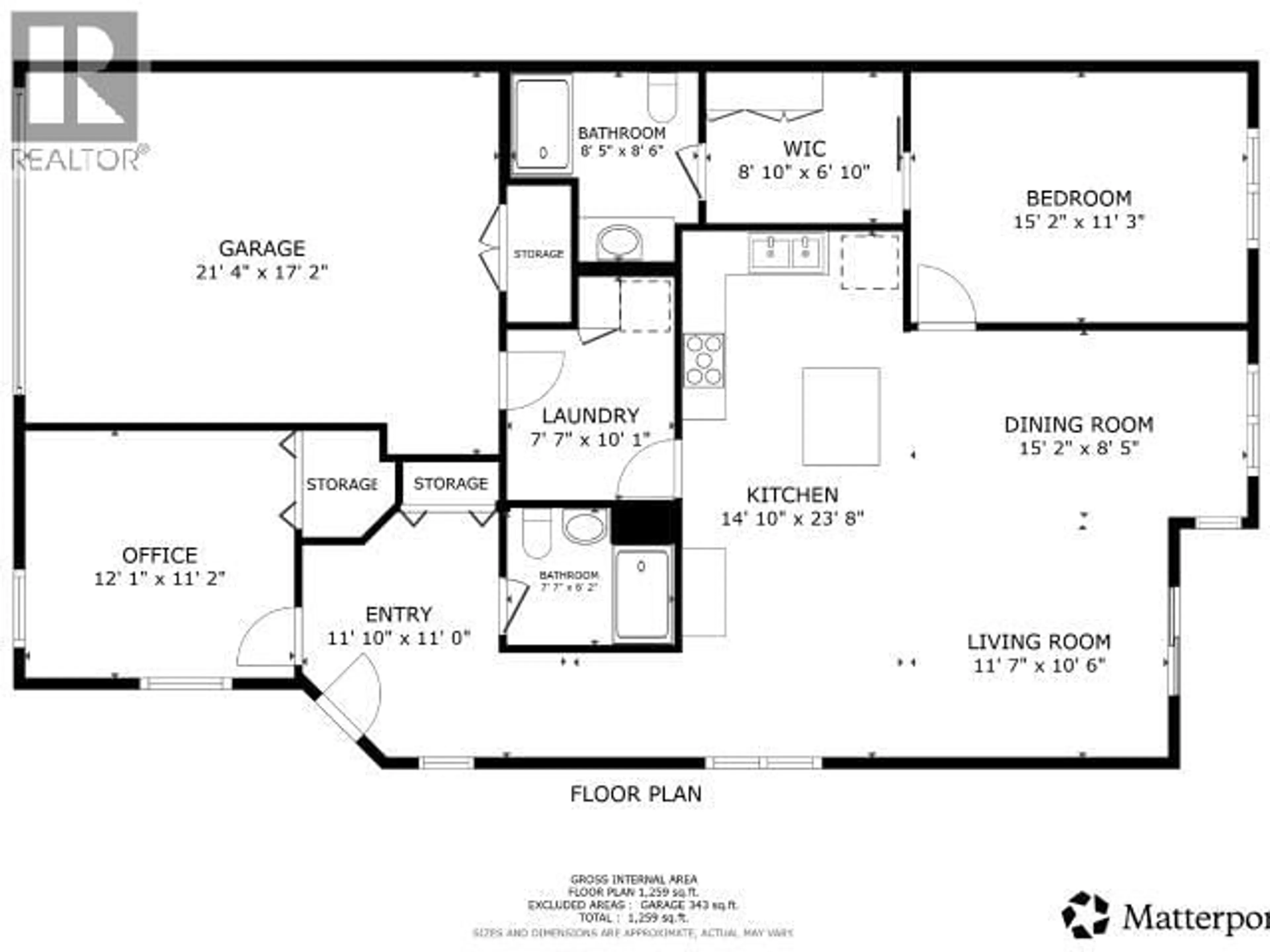 Floor plan for 7 - 4415 MANSON AVE, Powell River British Columbia V8A0A5