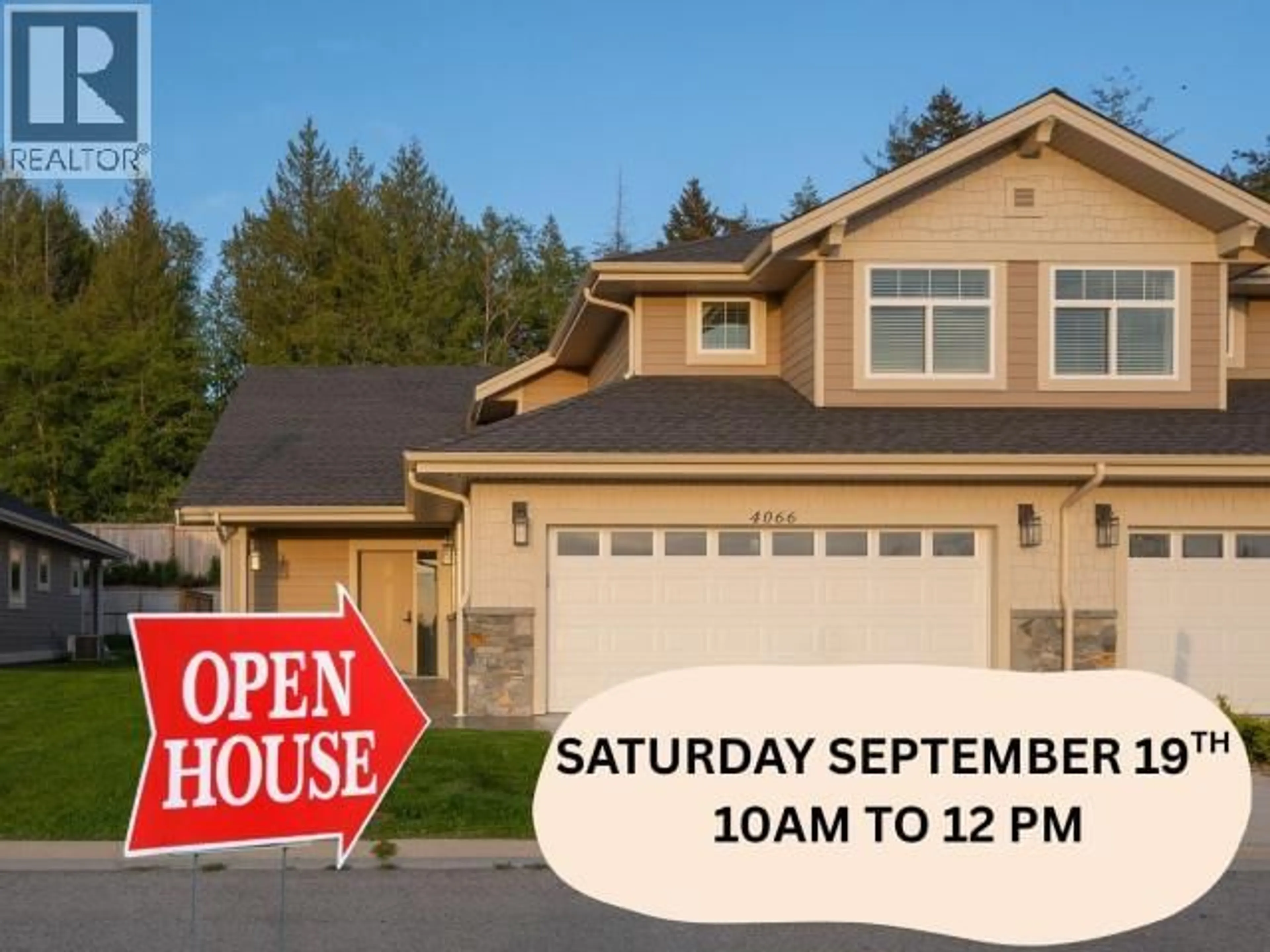 Home with vinyl exterior material, street for 4066 SATURNA AVE, Powell River British Columbia V8A5T4