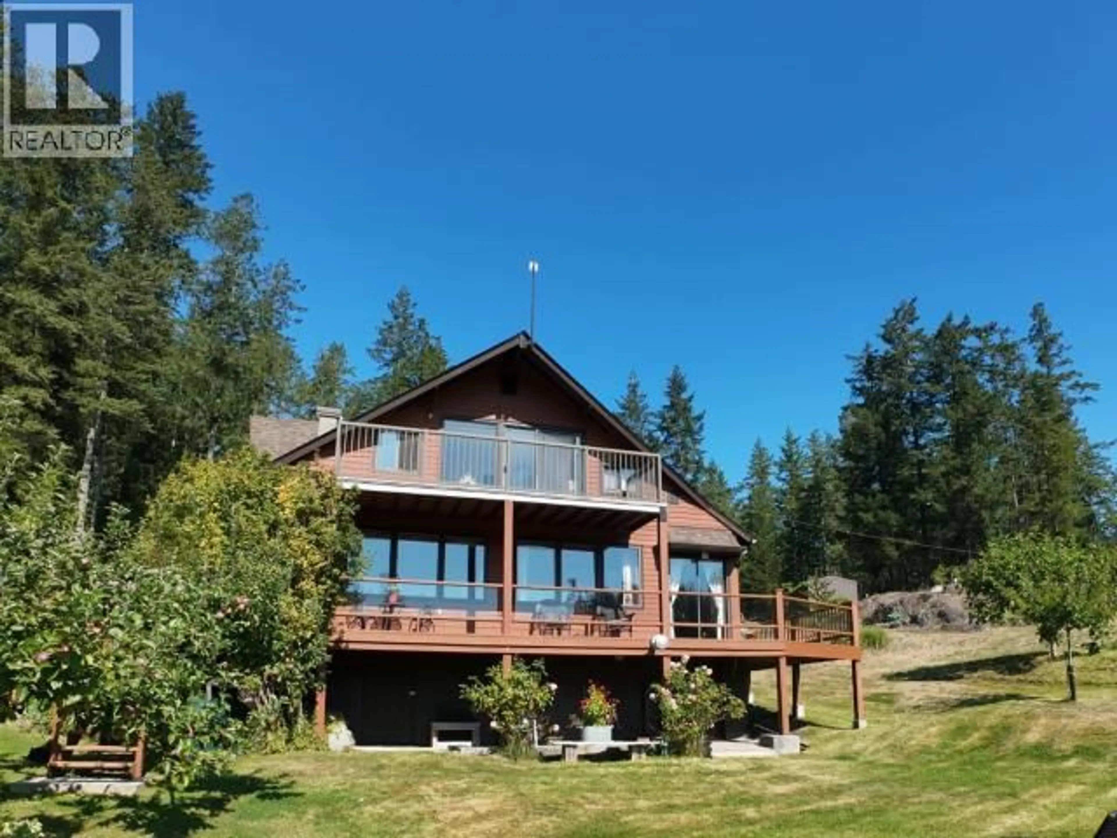 A pic from outside/outdoor area/front of a property/back of a property/a pic from drone, water/lake/river/ocean view for 5062 SPRAGGE ROAD, Texada Island British Columbia V0N3K0