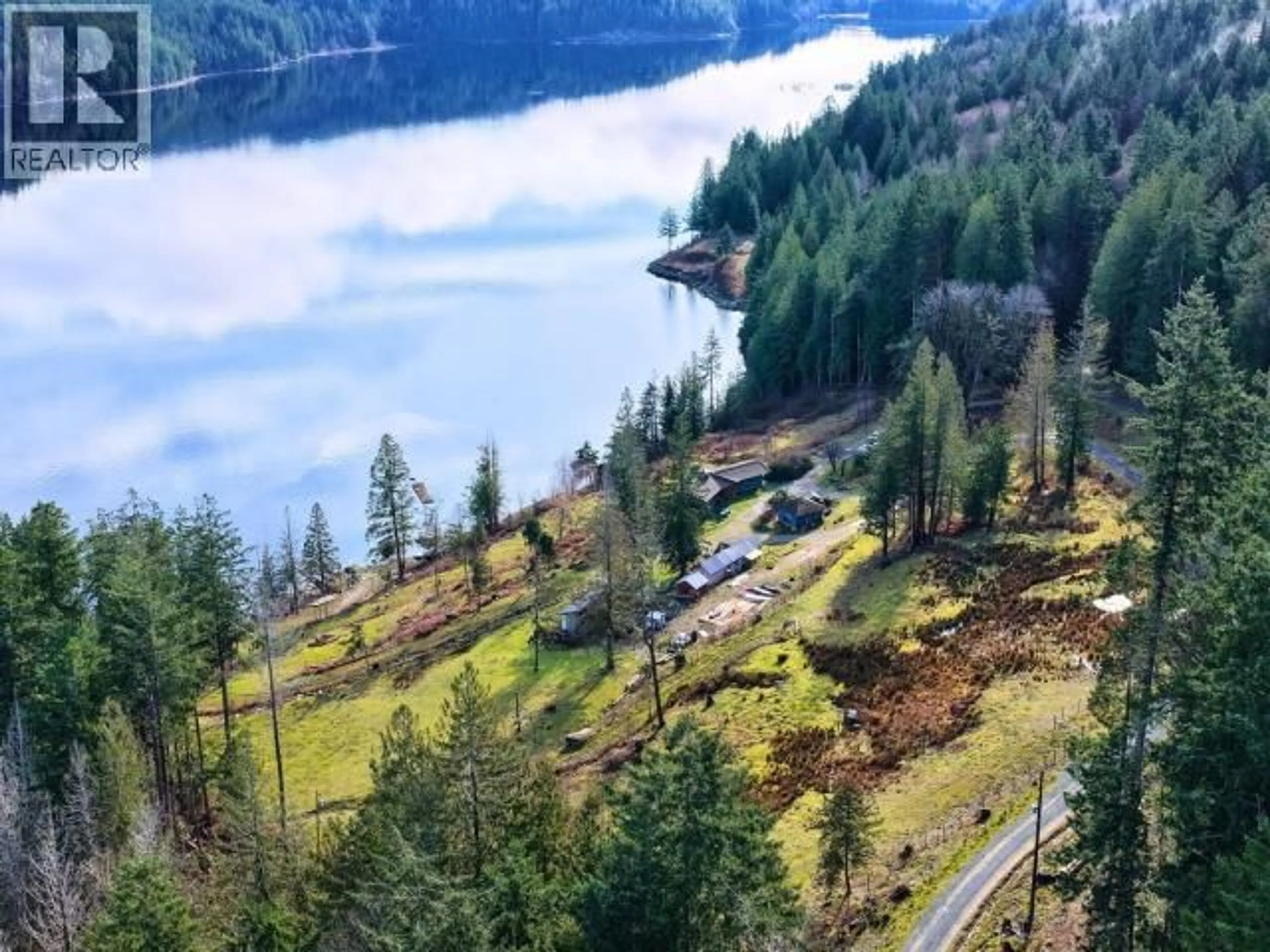 A pic from outside/outdoor area/front of a property/back of a property/a pic from drone, water/lake/river/ocean view for 2870 D'ANGIO RD, Powell River British Columbia