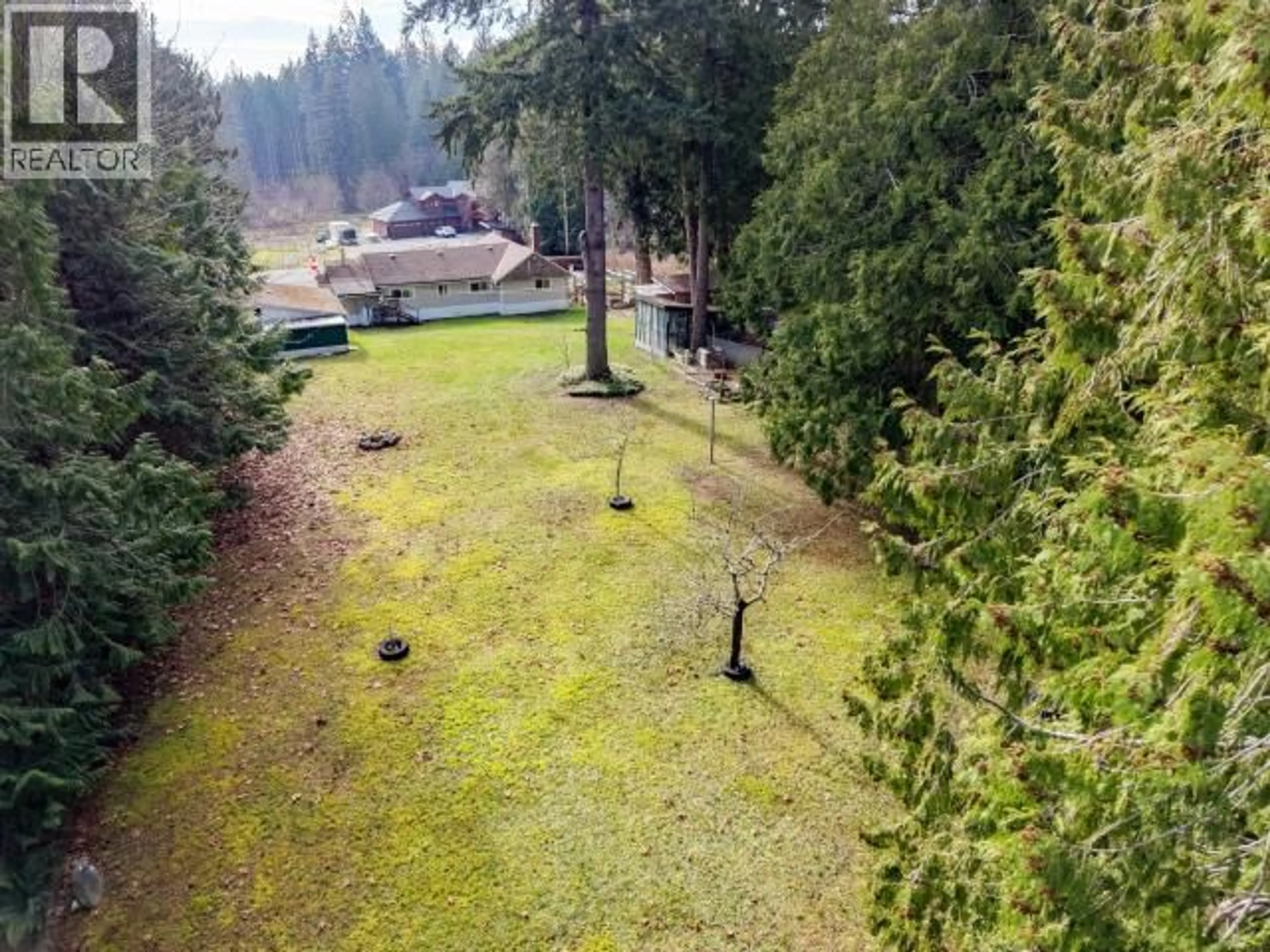 A pic from outside/outdoor area/front of a property/back of a property/a pic from drone, forest/trees view for 2468 ZILINSKY ROAD, Powell River British Columbia V8A0P1