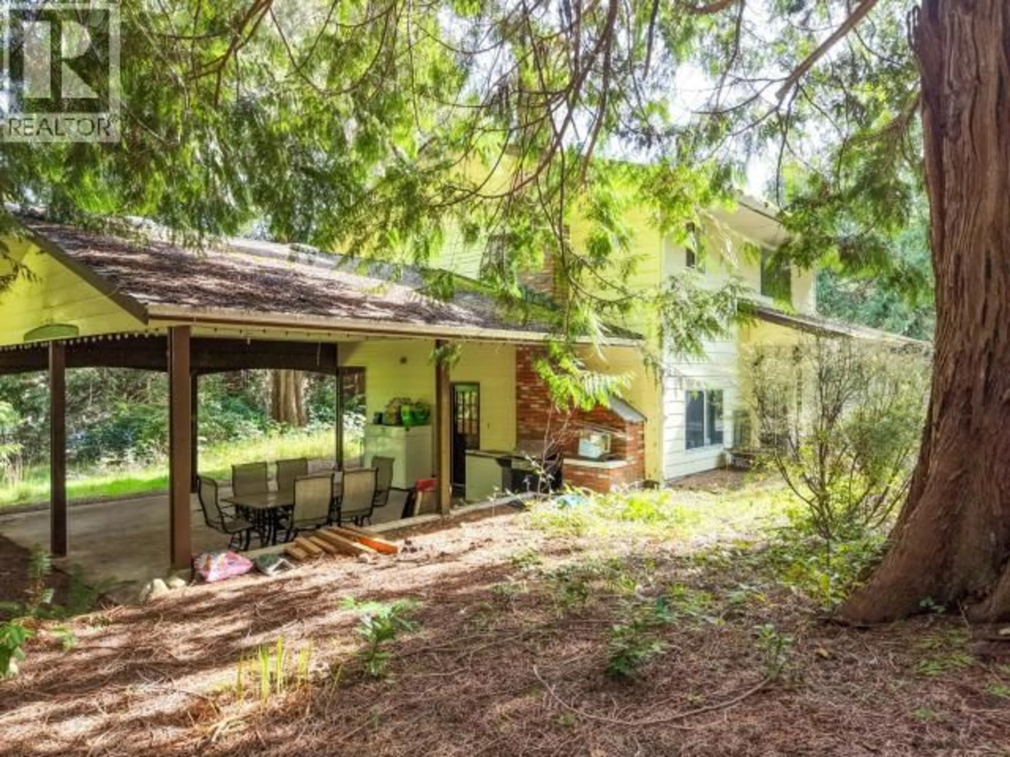 Patio, forest/trees view for 2217 BLACK POINT ROAD, Powell River British Columbia