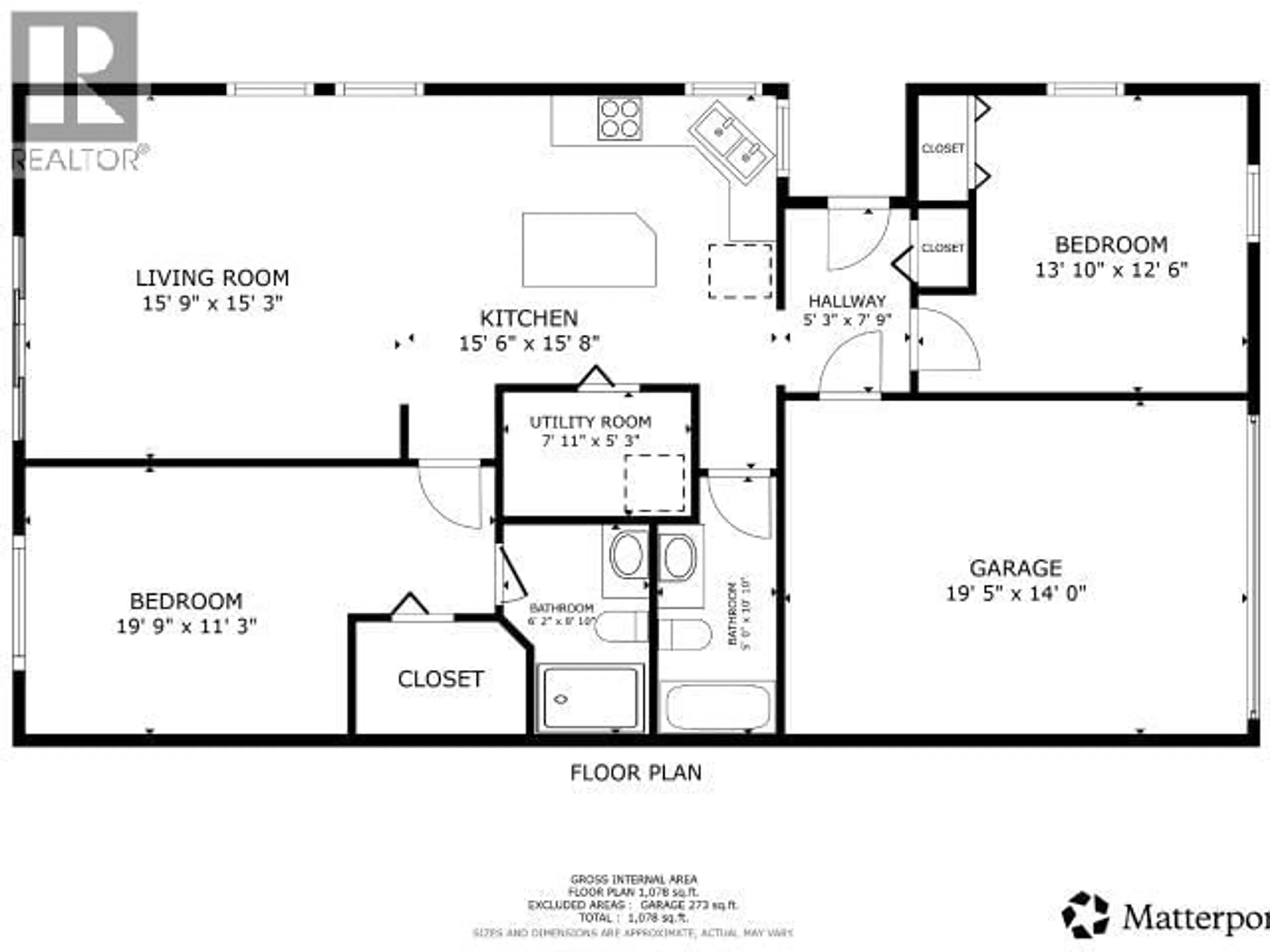 Floor plan for 4 - 4415 MANSON AVE, Powell River British Columbia