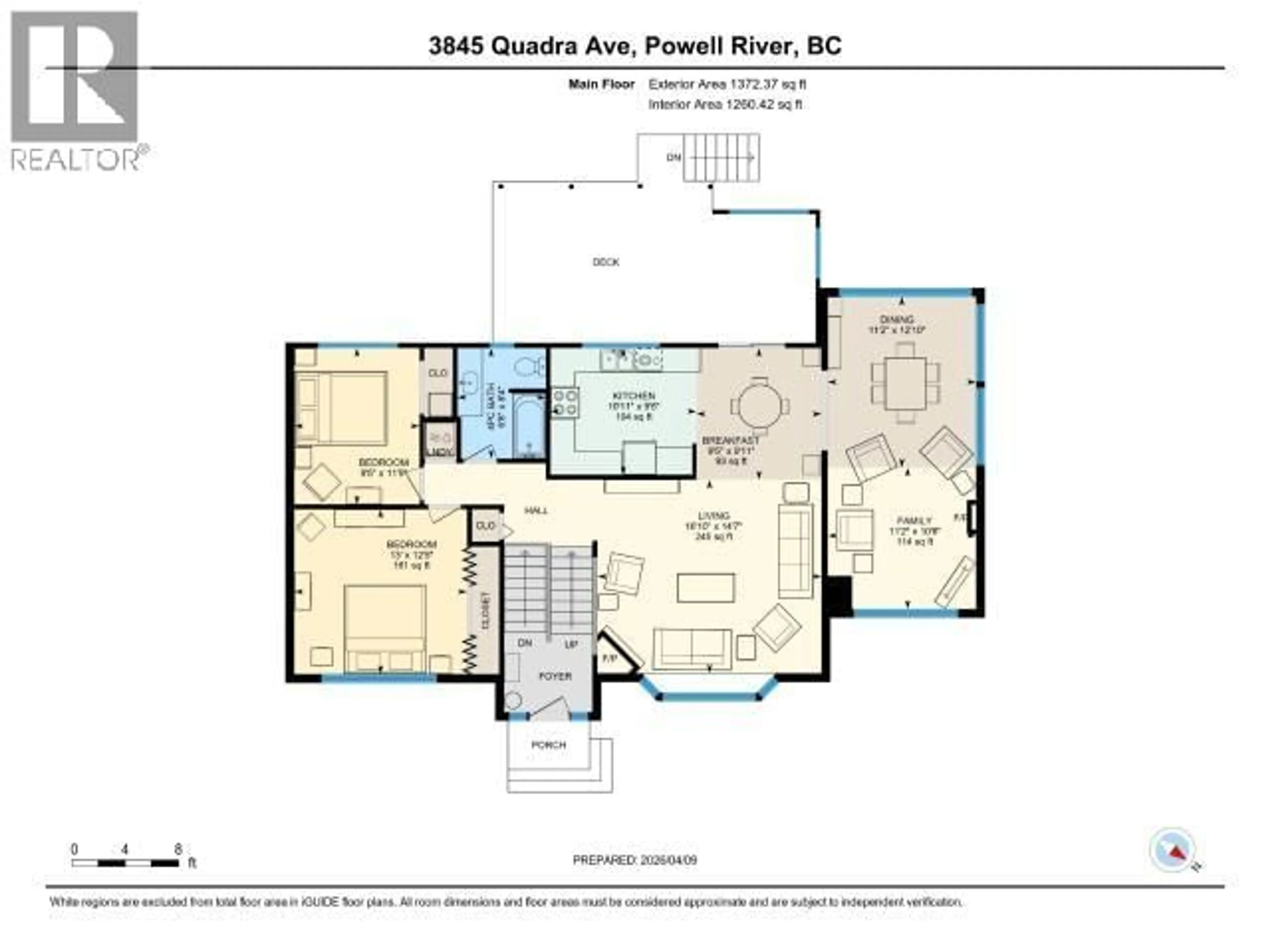 Floor plan for 3845 QUADRA AVE, Powell River British Columbia