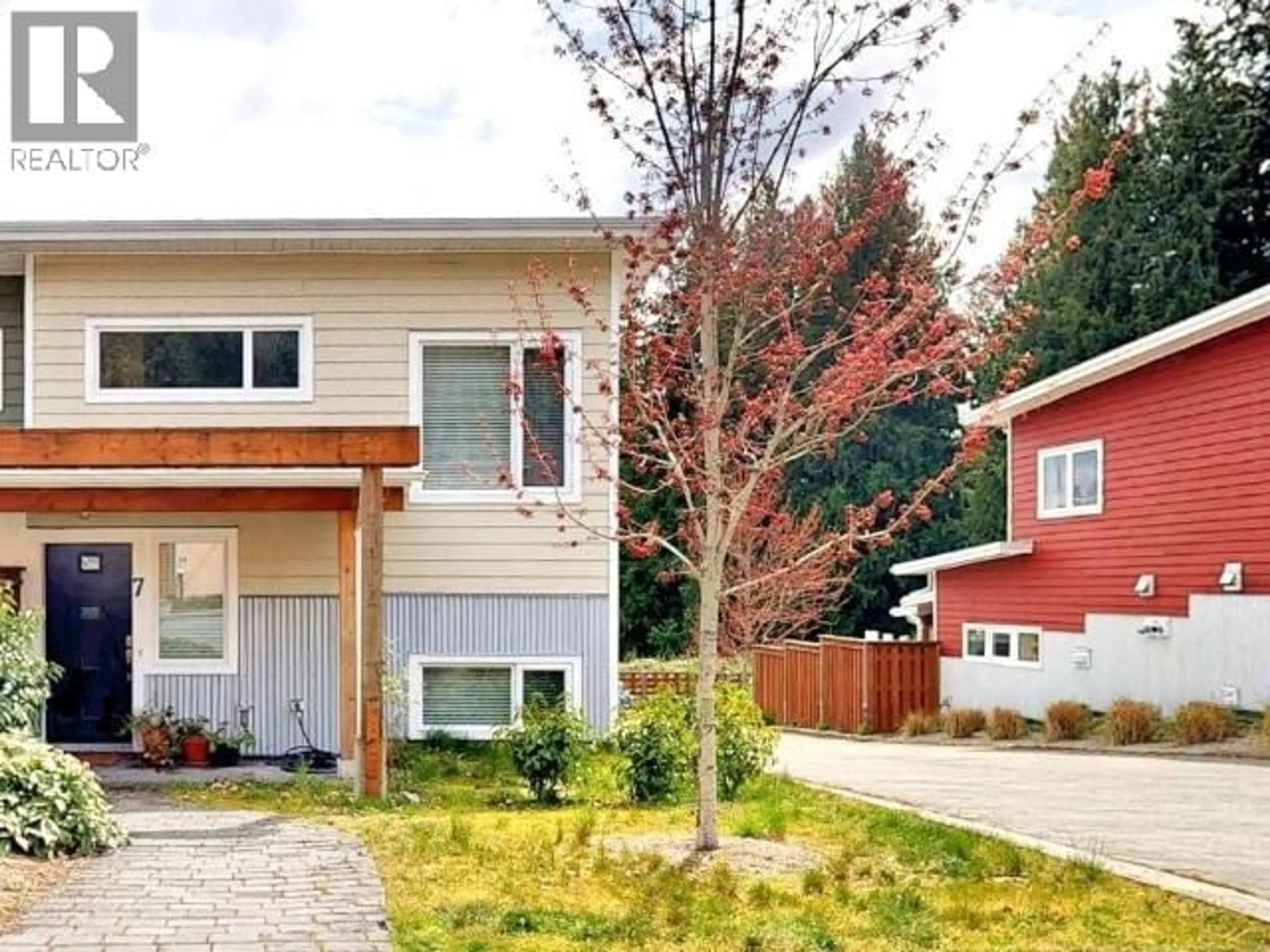 Home with brick exterior material, street for 7 - 6730 CRANBERRY STREET, Powell River British Columbia V8A3Z4