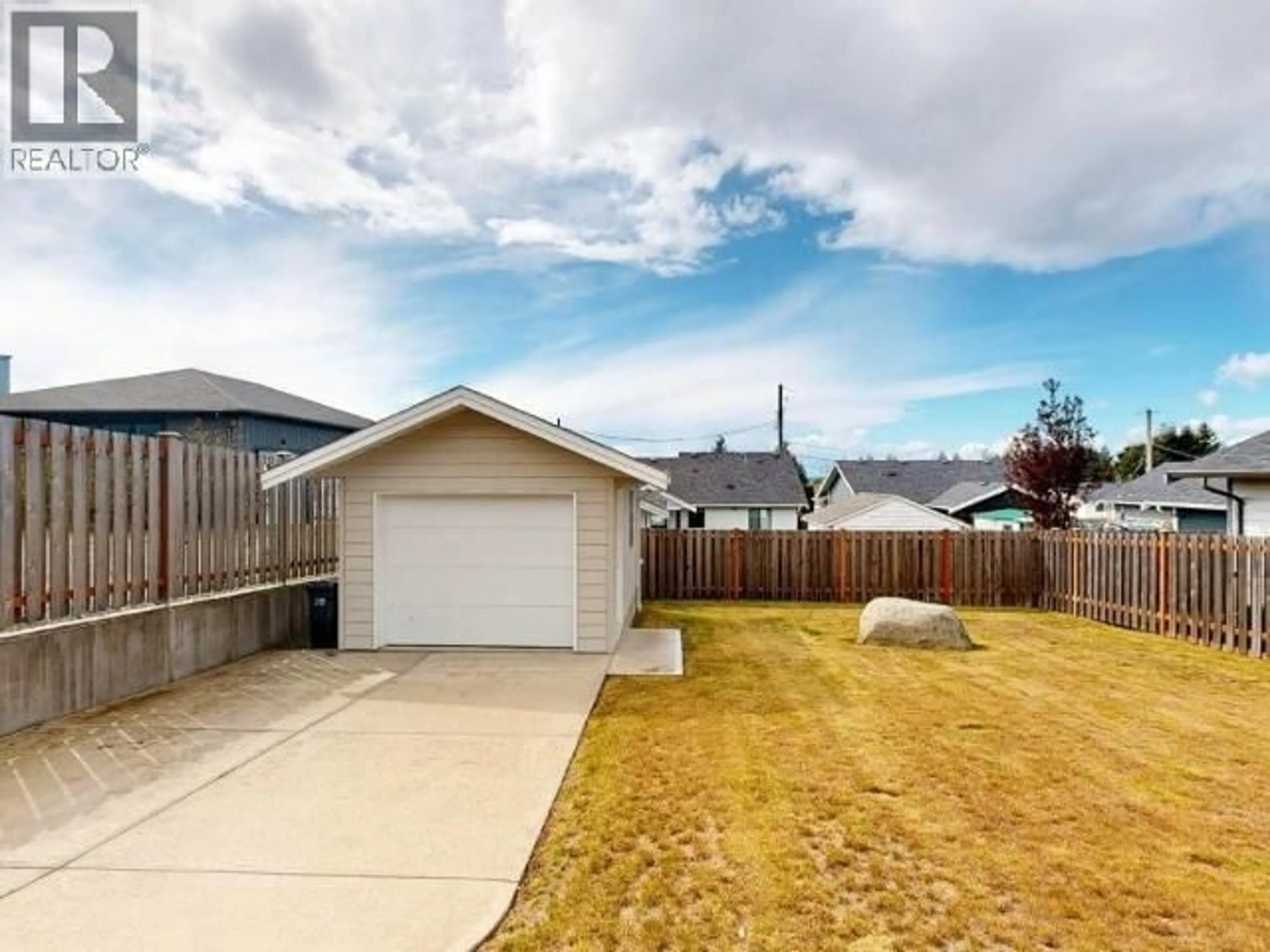 A pic from outside/outdoor area/front of a property/back of a property/a pic from drone, water/lake/river/ocean view for 4511 MANSON AVE, Powell River British Columbia V8A3N3