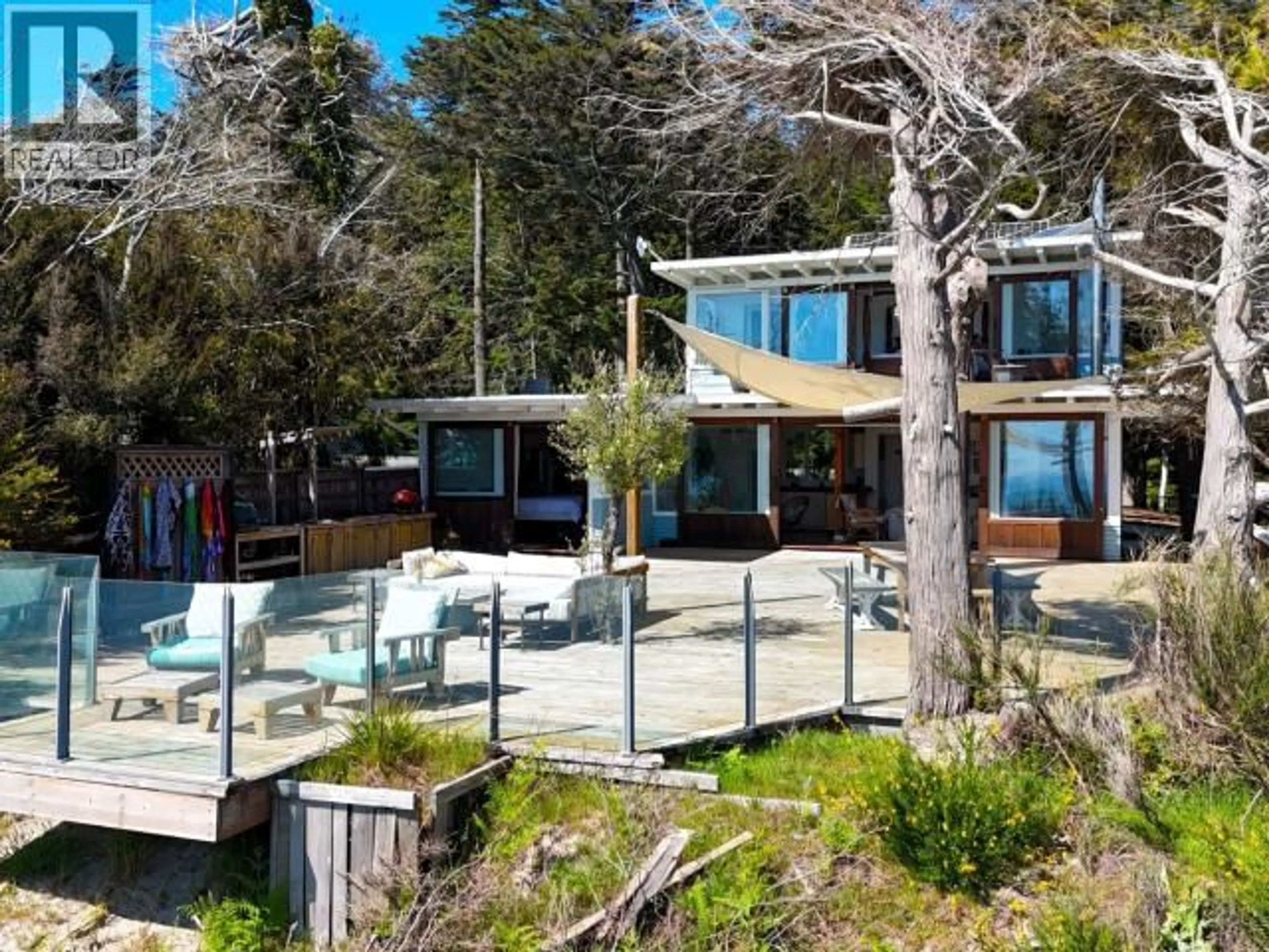A pic from outside/outdoor area/front of a property/back of a property/a pic from drone, water/lake/river/ocean view for 88 - 1782 VANCOUVER BLVD, Savary Island British Columbia