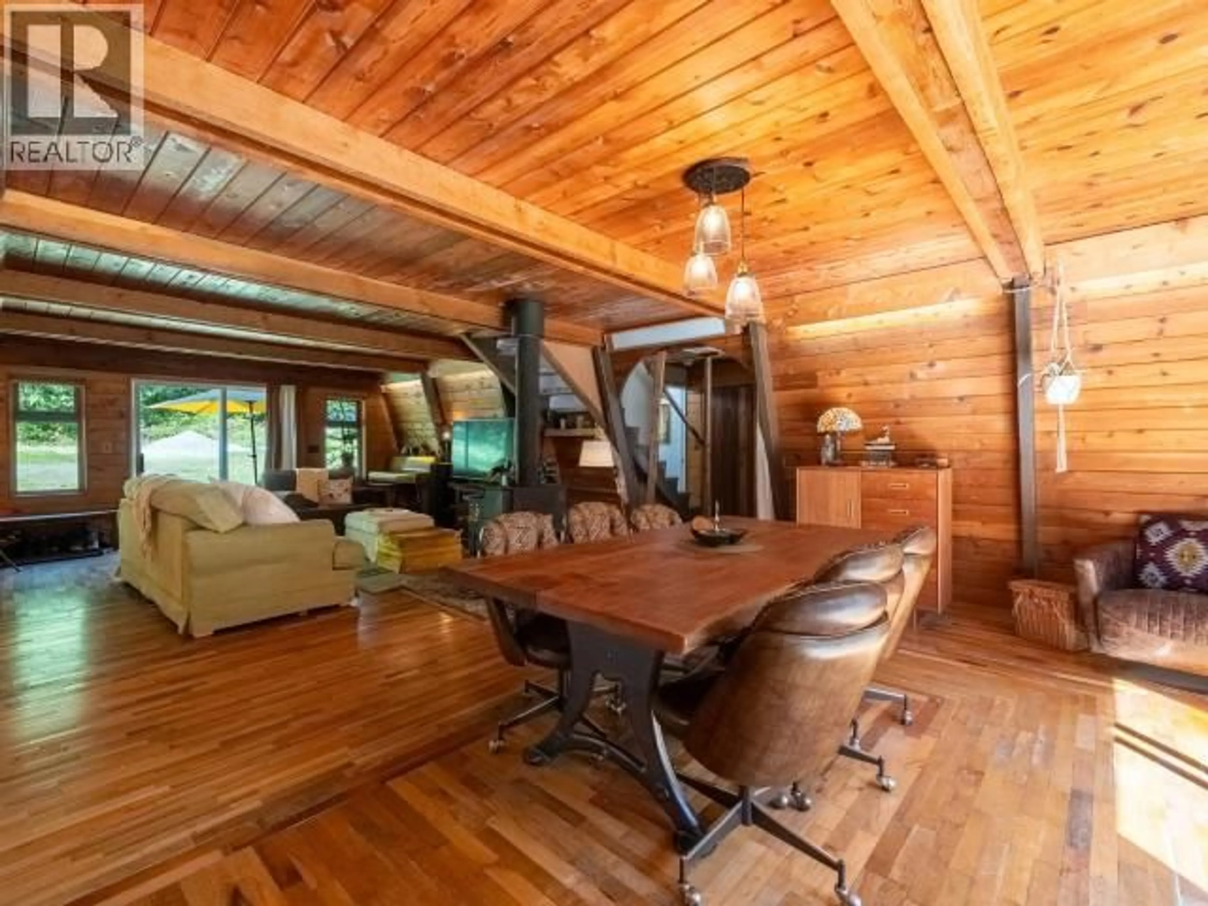 Dining room, wood/laminate floor for 5029 PAXTON ROAD, Texada Island British Columbia V0N3K0