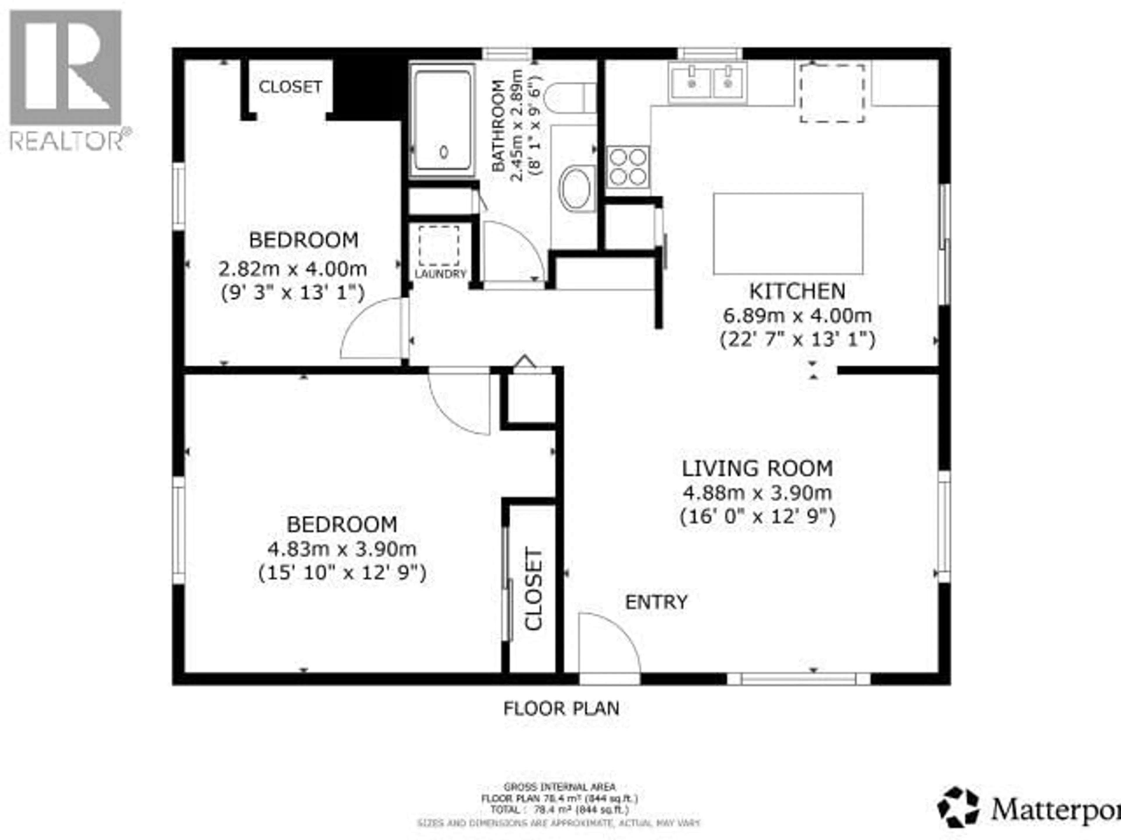 Floor plan for 250 - 7575 DUNCAN STREET, Powell River British Columbia