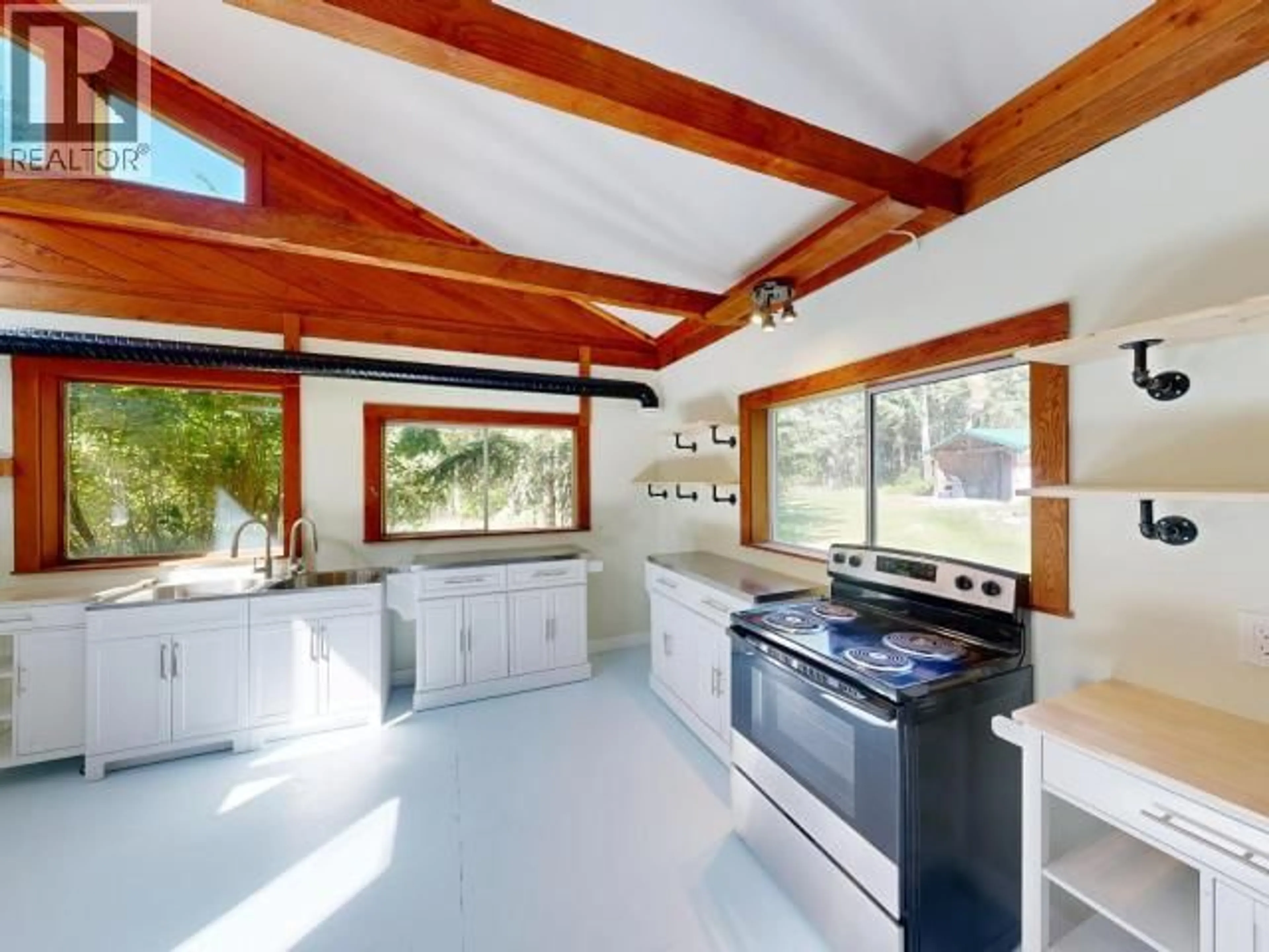 Open concept kitchen, ceramic/tile floor for 4313 GILLIES BAY RD ROAD, Texada Island British Columbia V0N3K0