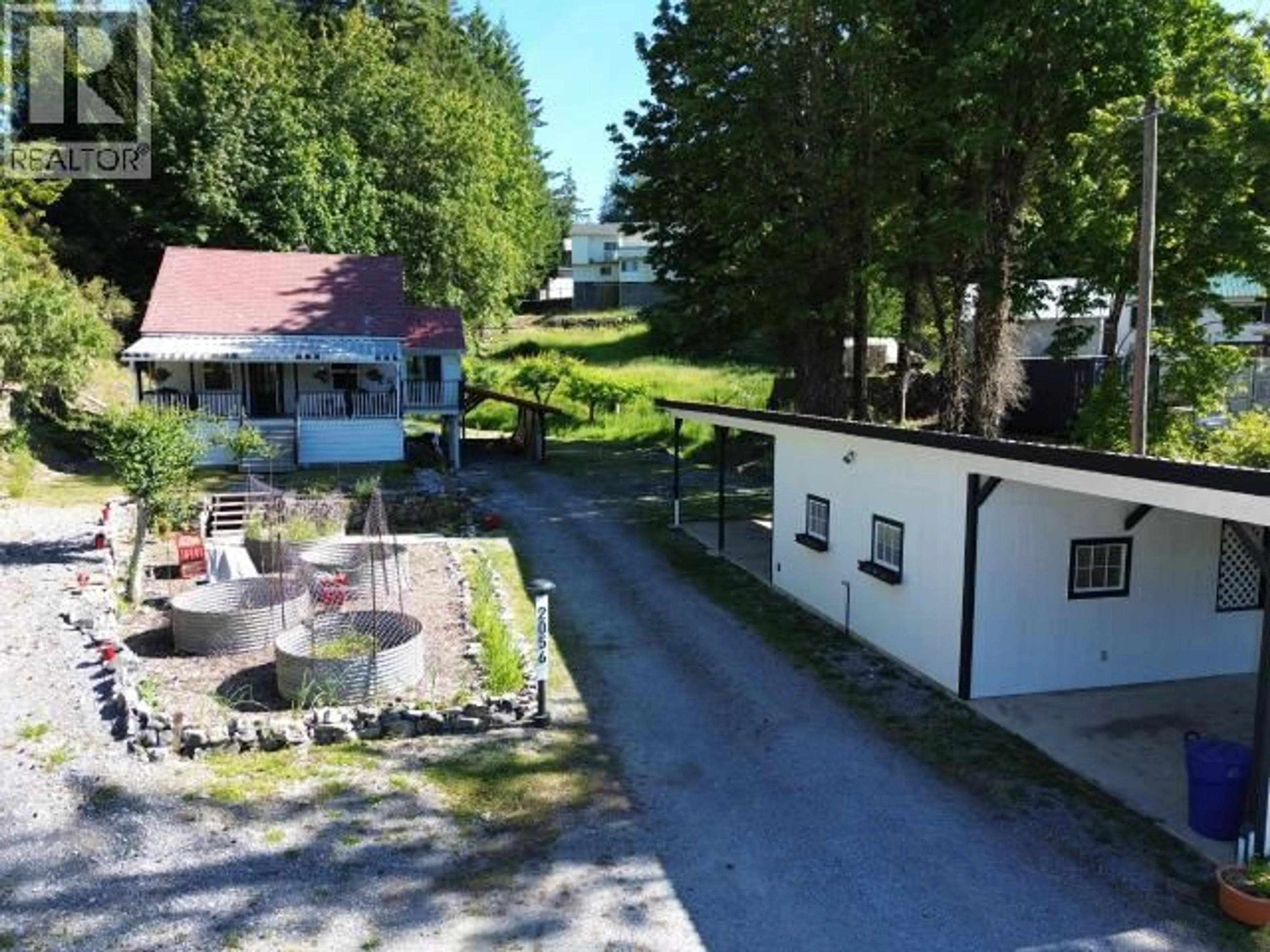 A pic from outside/outdoor area/front of a property/back of a property/a pic from drone, street for 2056 MARBLE BAY ROAD, Texada Island British Columbia V0N3K0