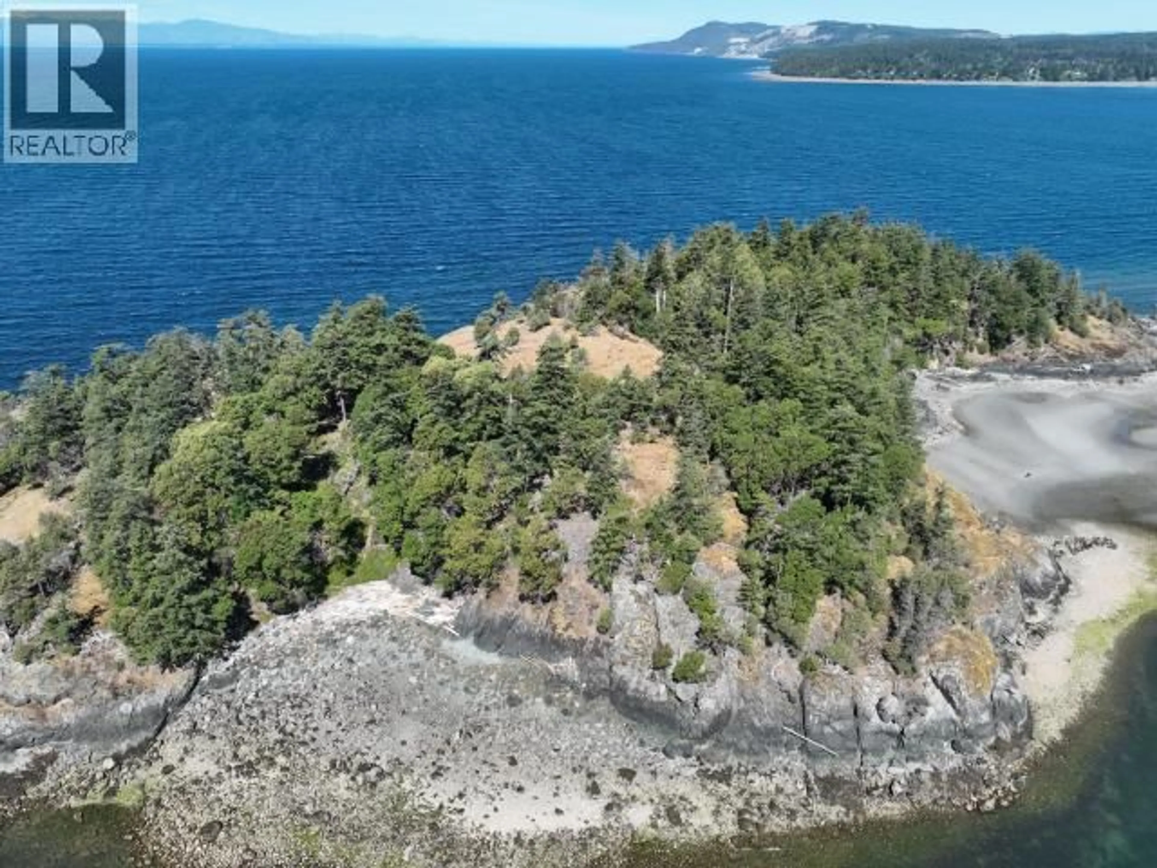 A pic from outside/outdoor area/front of a property/back of a property/a pic from drone, water/lake/river/ocean view for 0 DICK ISLAND, Texada Island British Columbia V0N1W0