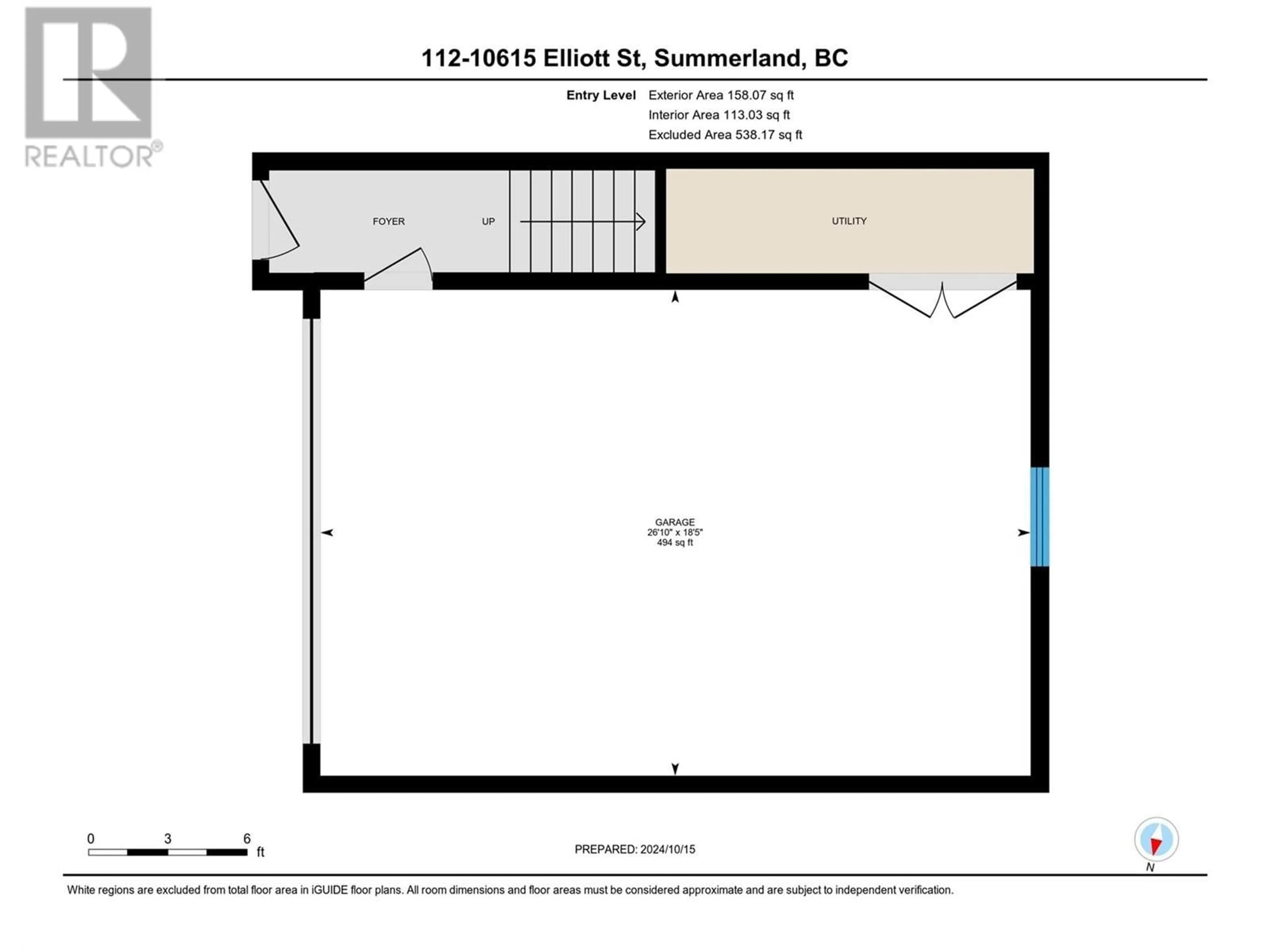 Floor plan for 10615 ELLIOTT Street Unit# 101, Summerland British Columbia V0H1Z2