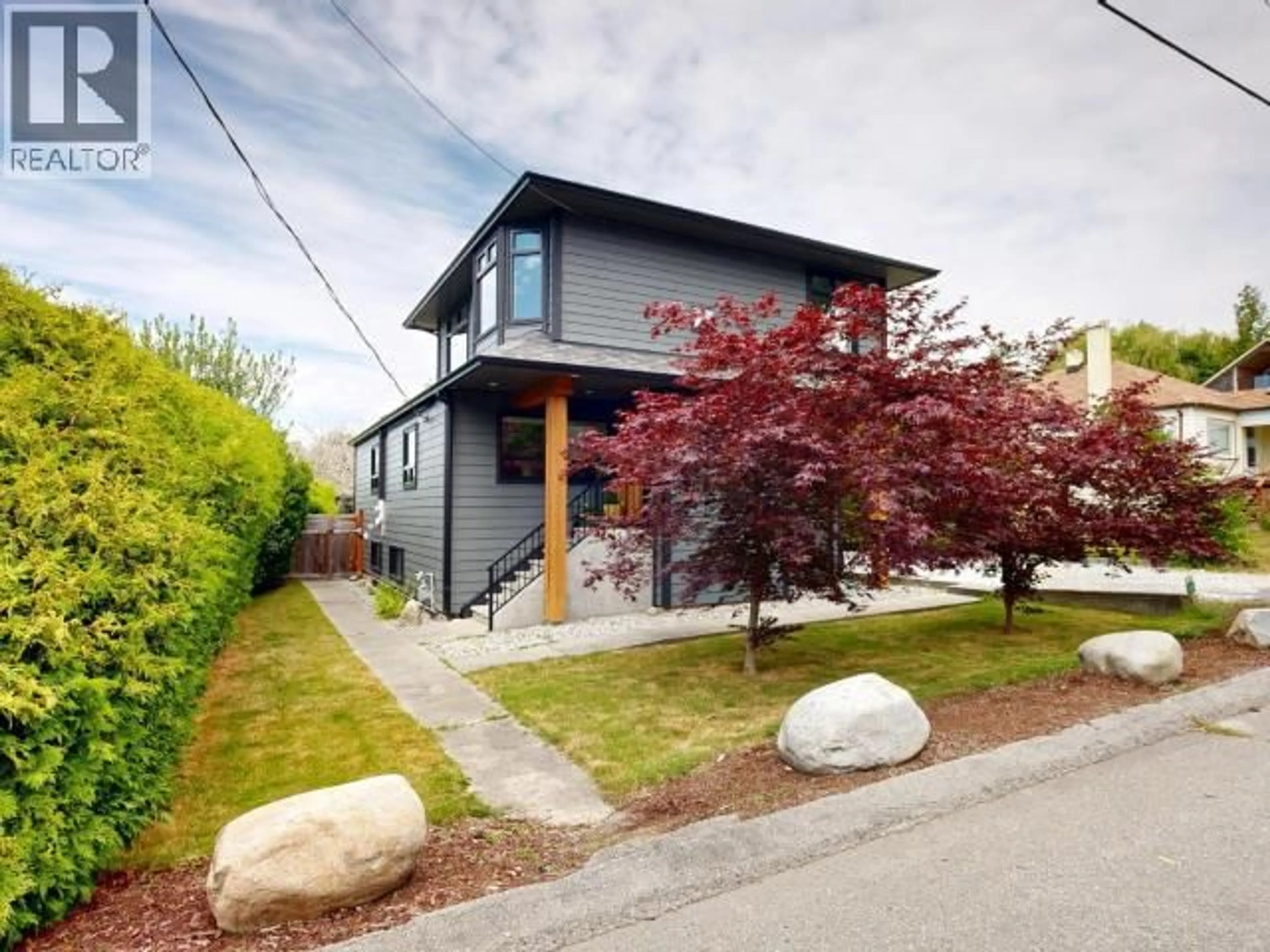 Home with vinyl exterior material, street for 6865 GERRARD STREET, Powell River British Columbia V8A1S4