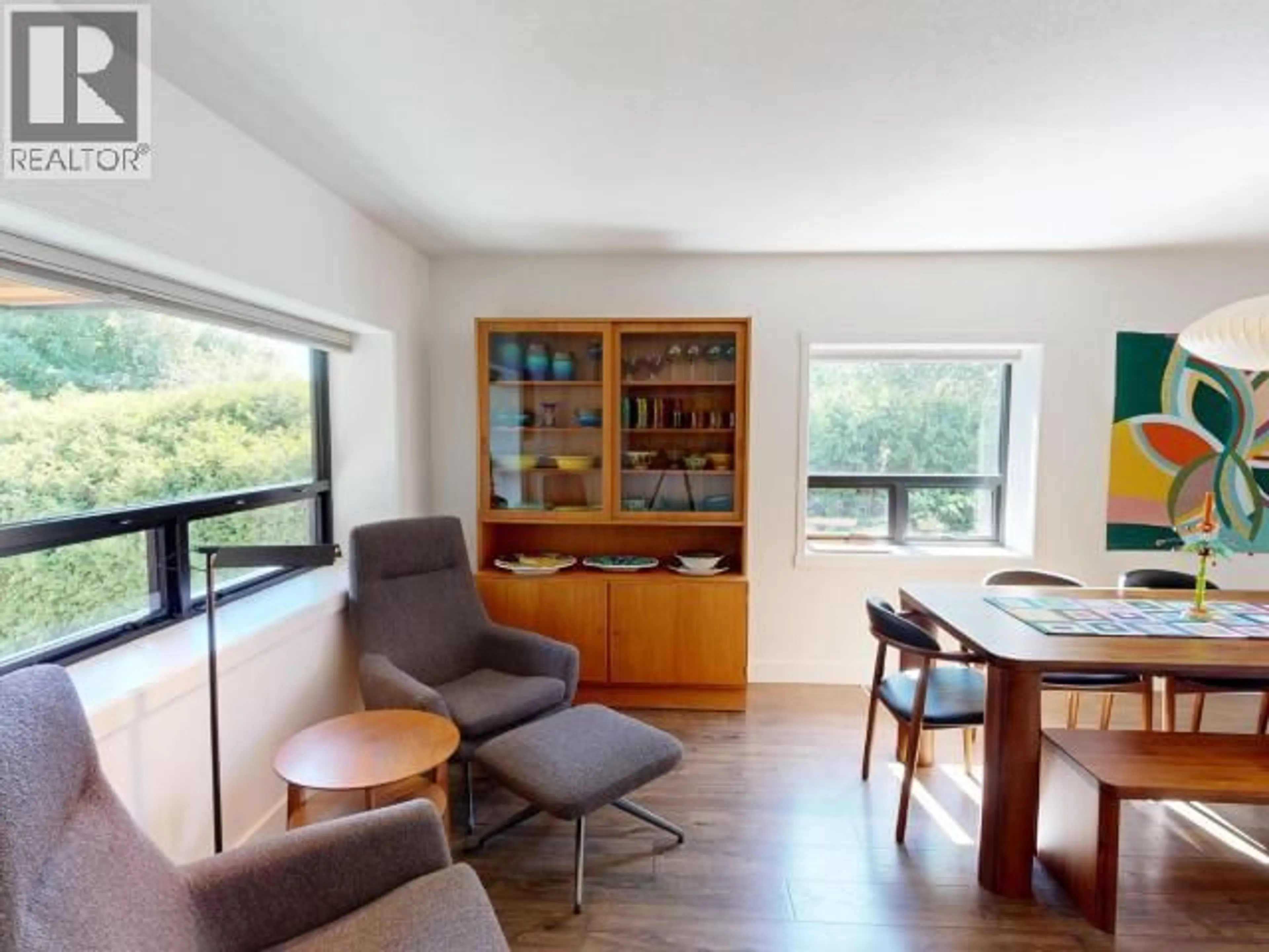Living room with furniture, wood/laminate floor for 6865 GERRARD STREET, Powell River British Columbia V8A1S4