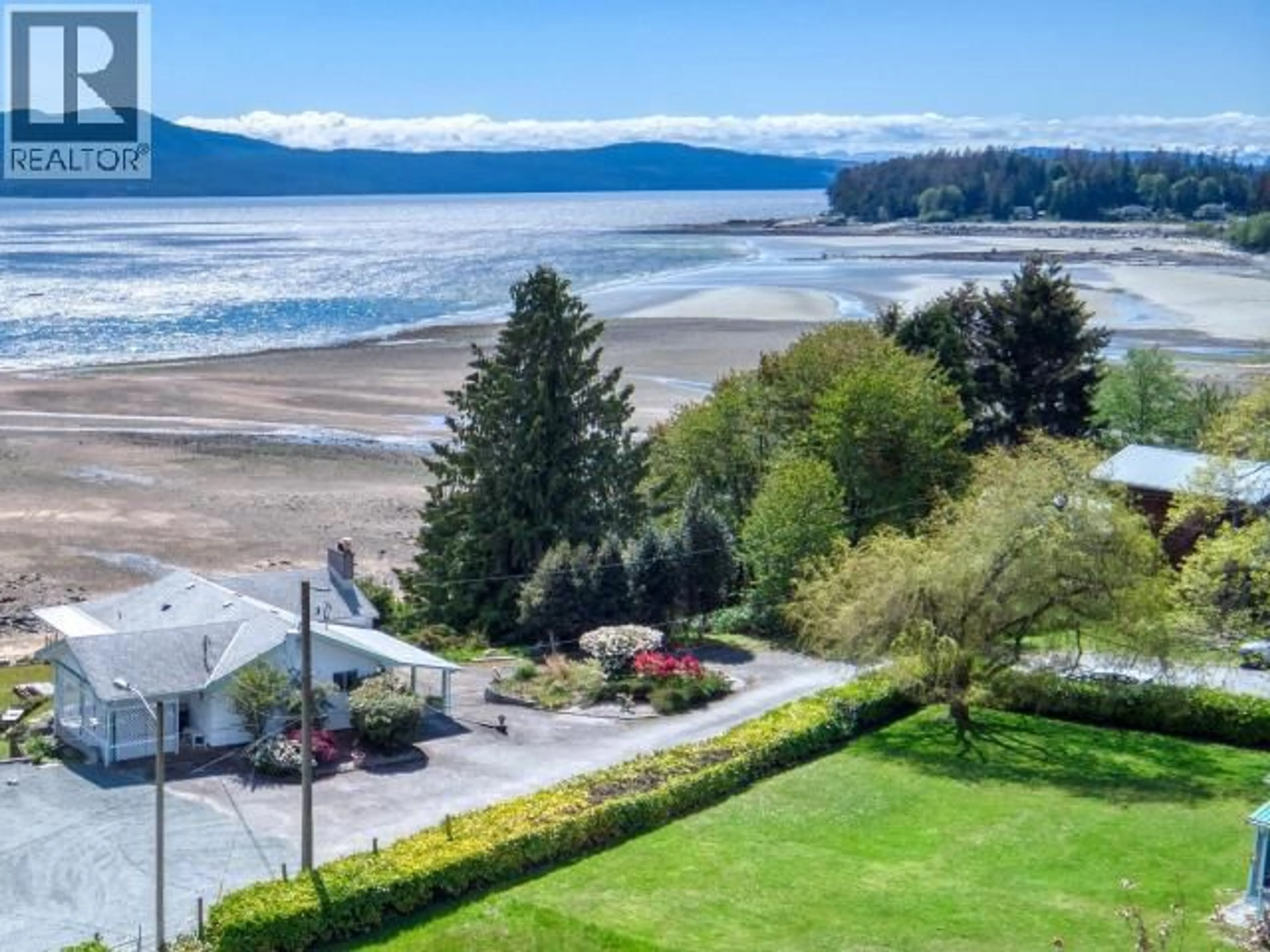A pic from outside/outdoor area/front of a property/back of a property/a pic from drone, water/lake/river/ocean view for 2246 PHILLIPS ROAD, Powell River British Columbia V8A0L6
