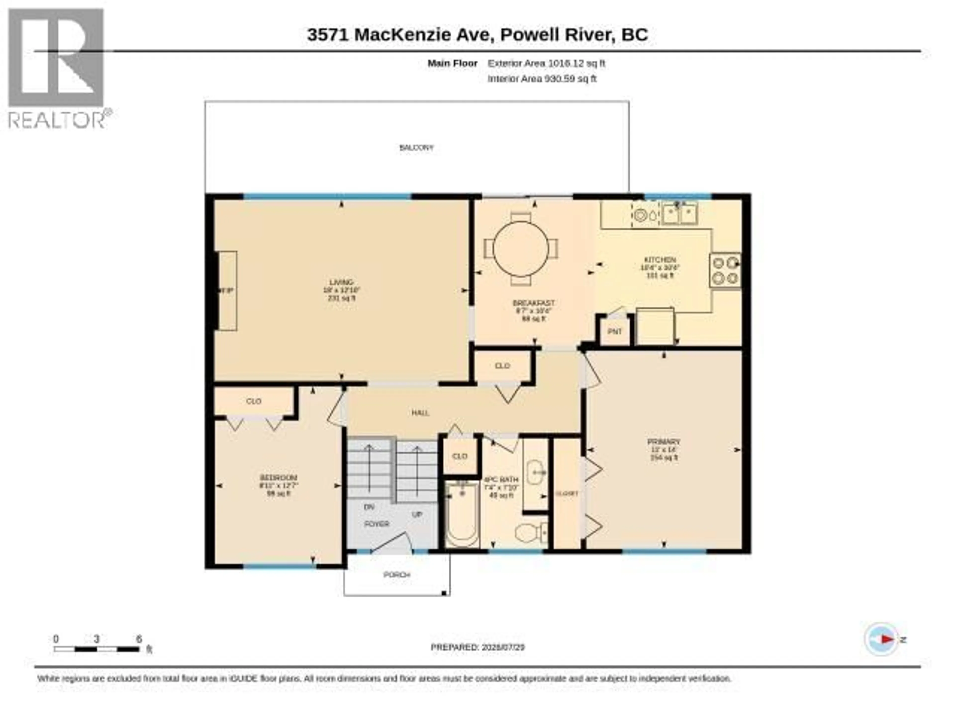 Floor plan for 3571 MACKENZIE AVE, Powell River British Columbia V8A3E7