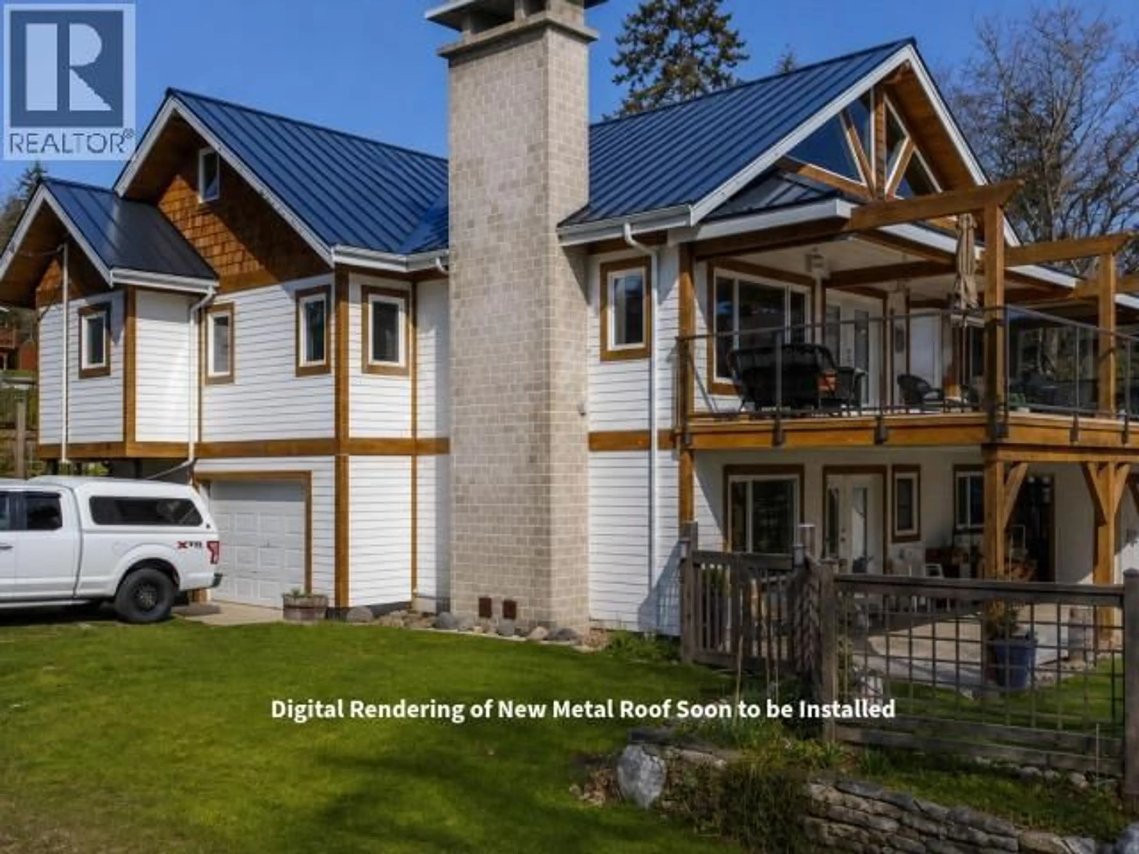 A pic from outside/outdoor area/front of a property/back of a property/a pic from drone, building for 4810 SANDERSON ROAD, Texada Island British Columbia V0N1W0