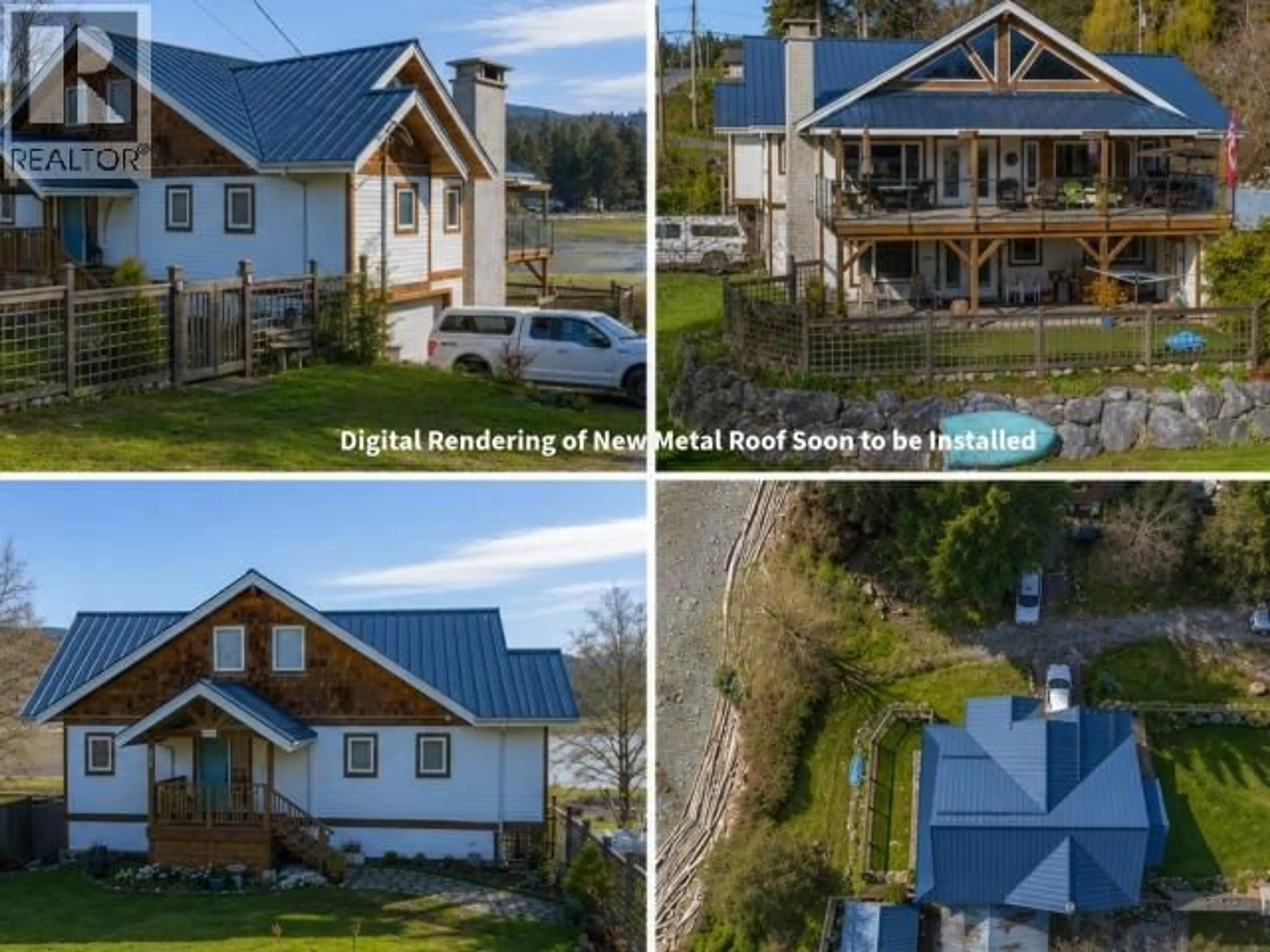 A pic from outside/outdoor area/front of a property/back of a property/a pic from drone, mountain view for 4810 SANDERSON ROAD, Texada Island British Columbia V0N1W0