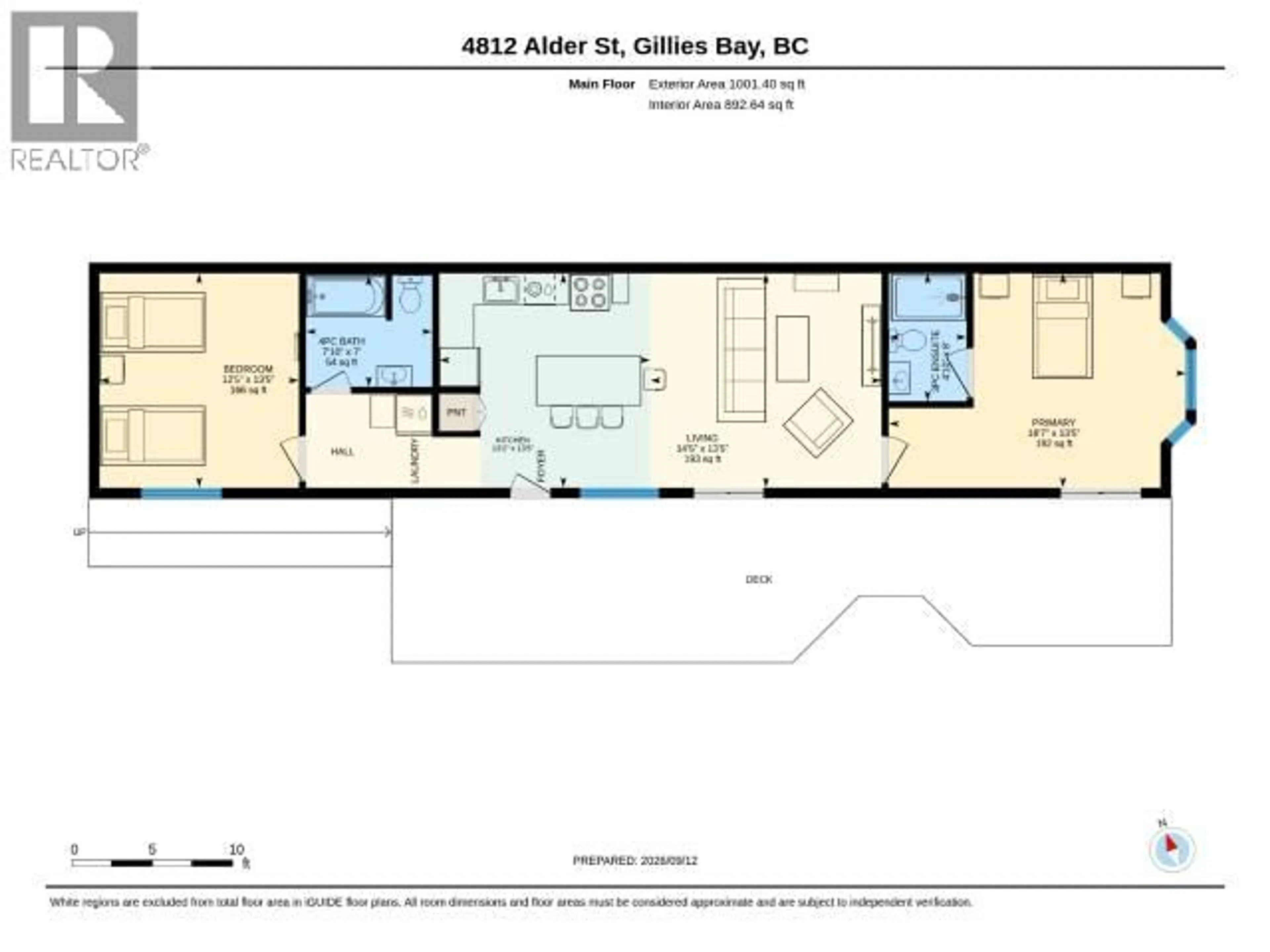 Floor plan for 4810 ALDER, Texada Island British Columbia V0N1W0