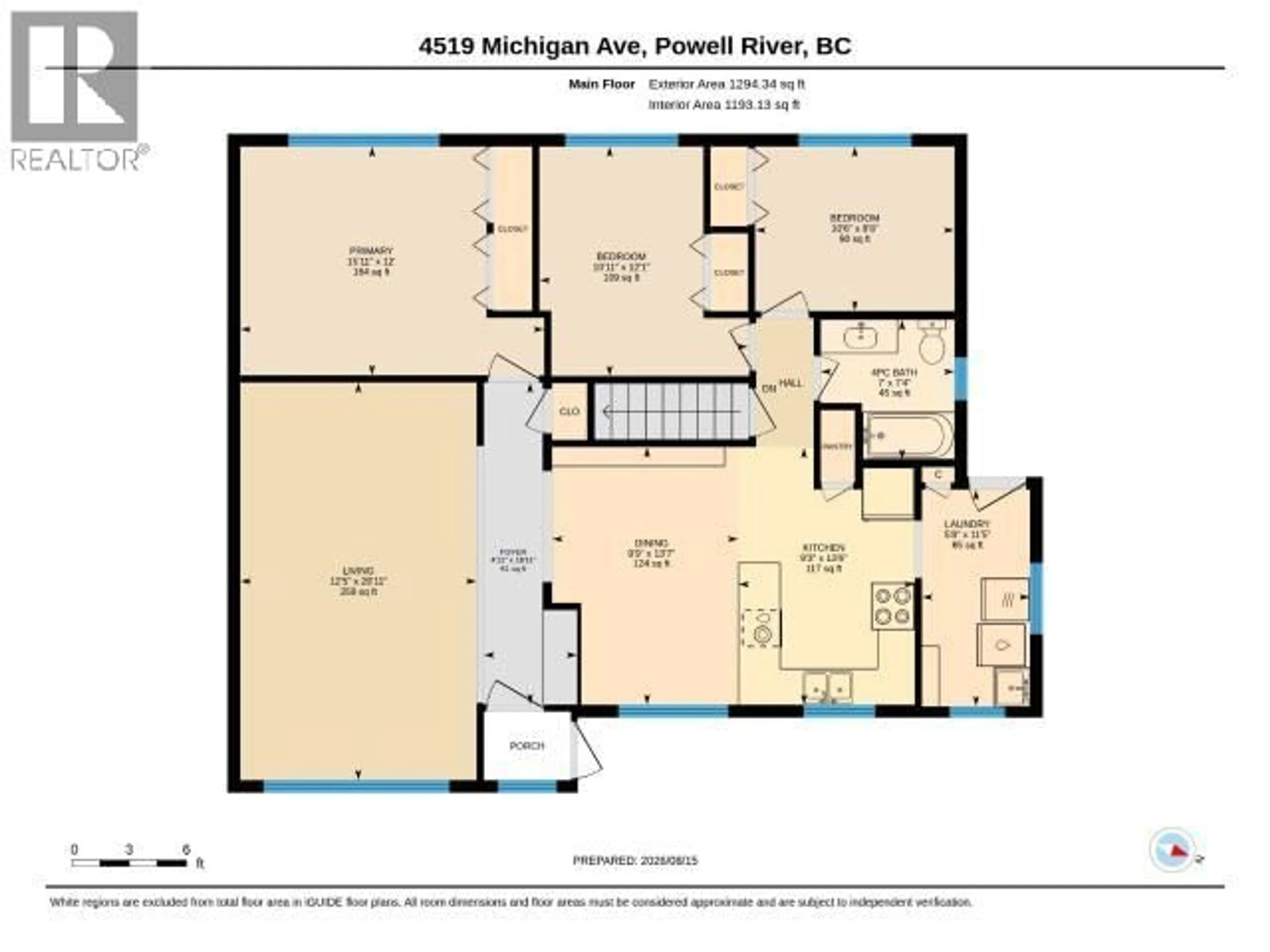 Floor plan for 4519 MICHIGAN AVE, Powell River British Columbia V8A2S6